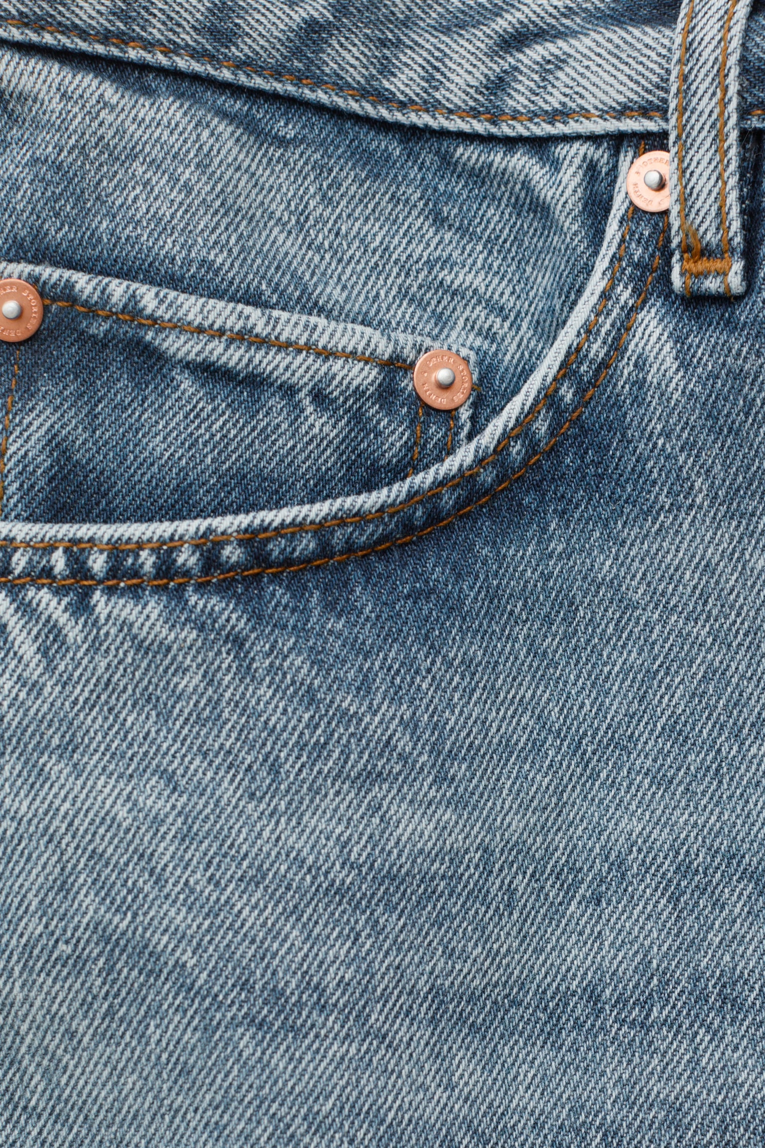 Džínsová midi sukňa - Dusty Blue - 2