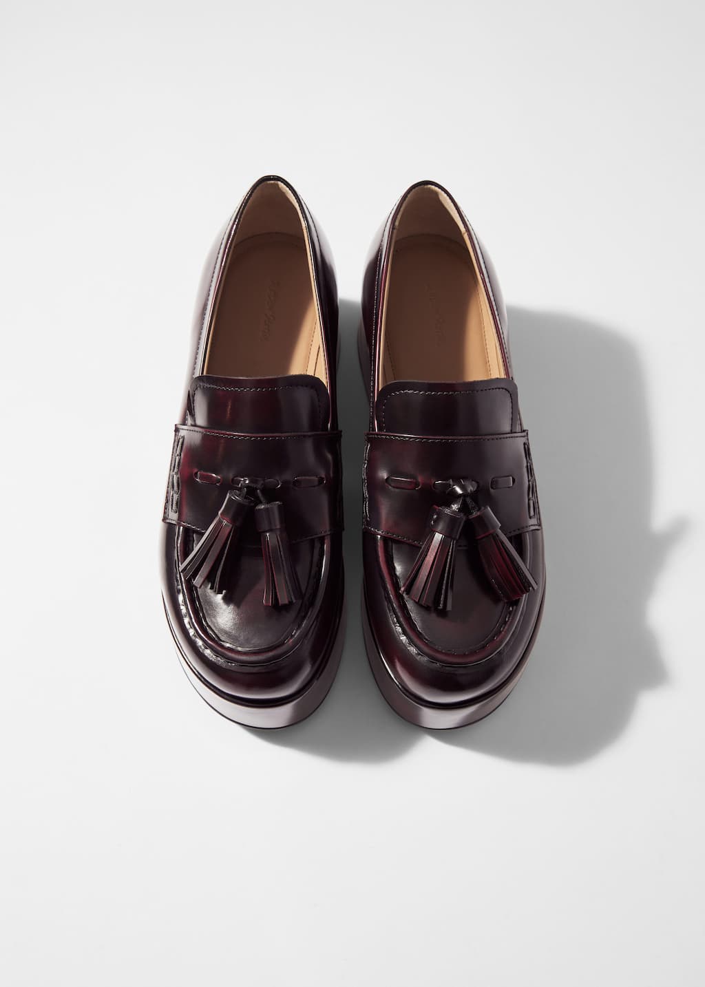 Image of Flatform Leather Loafers