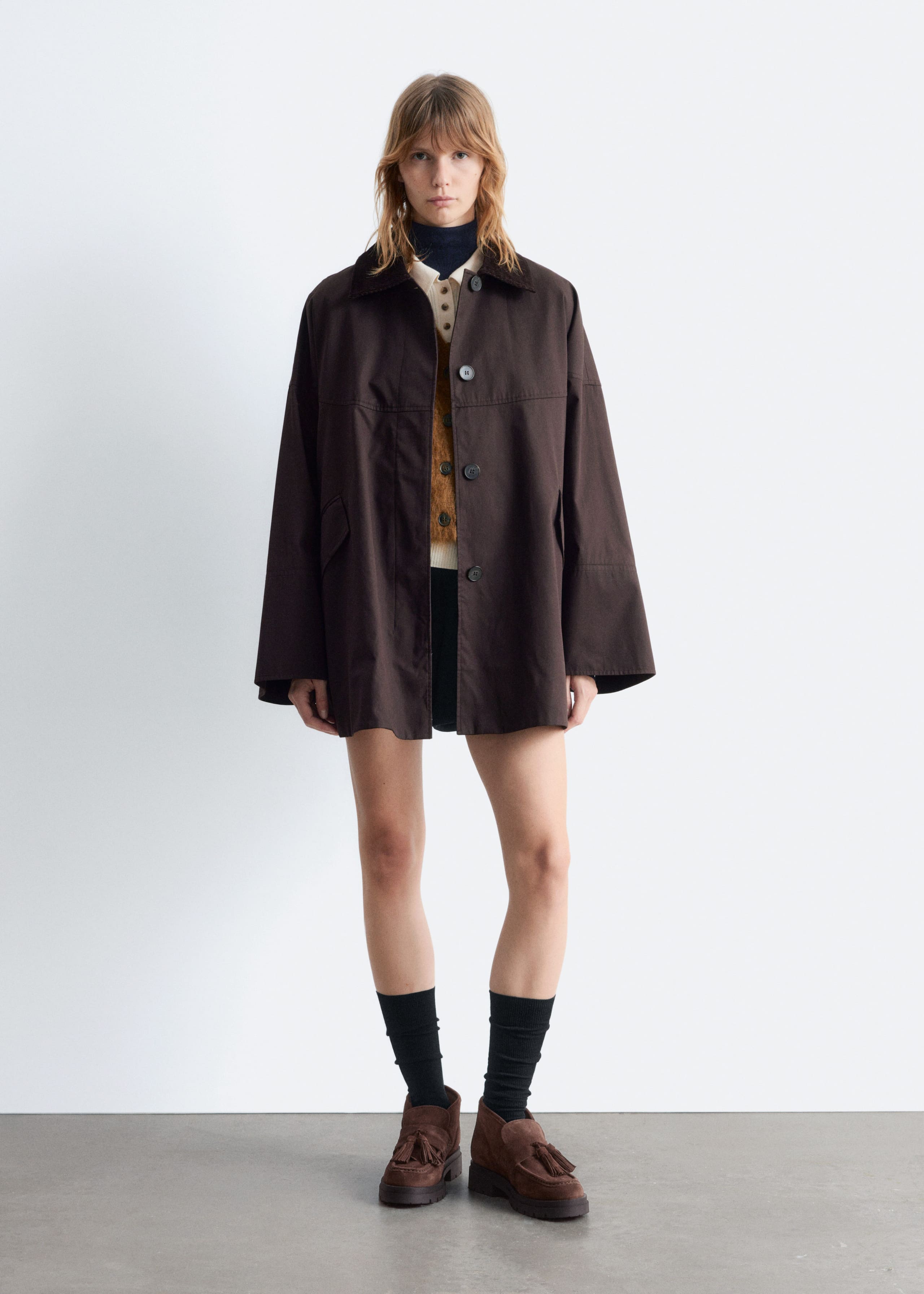 Image of Ankle-Loafer aus Veloursleder mit Quasten