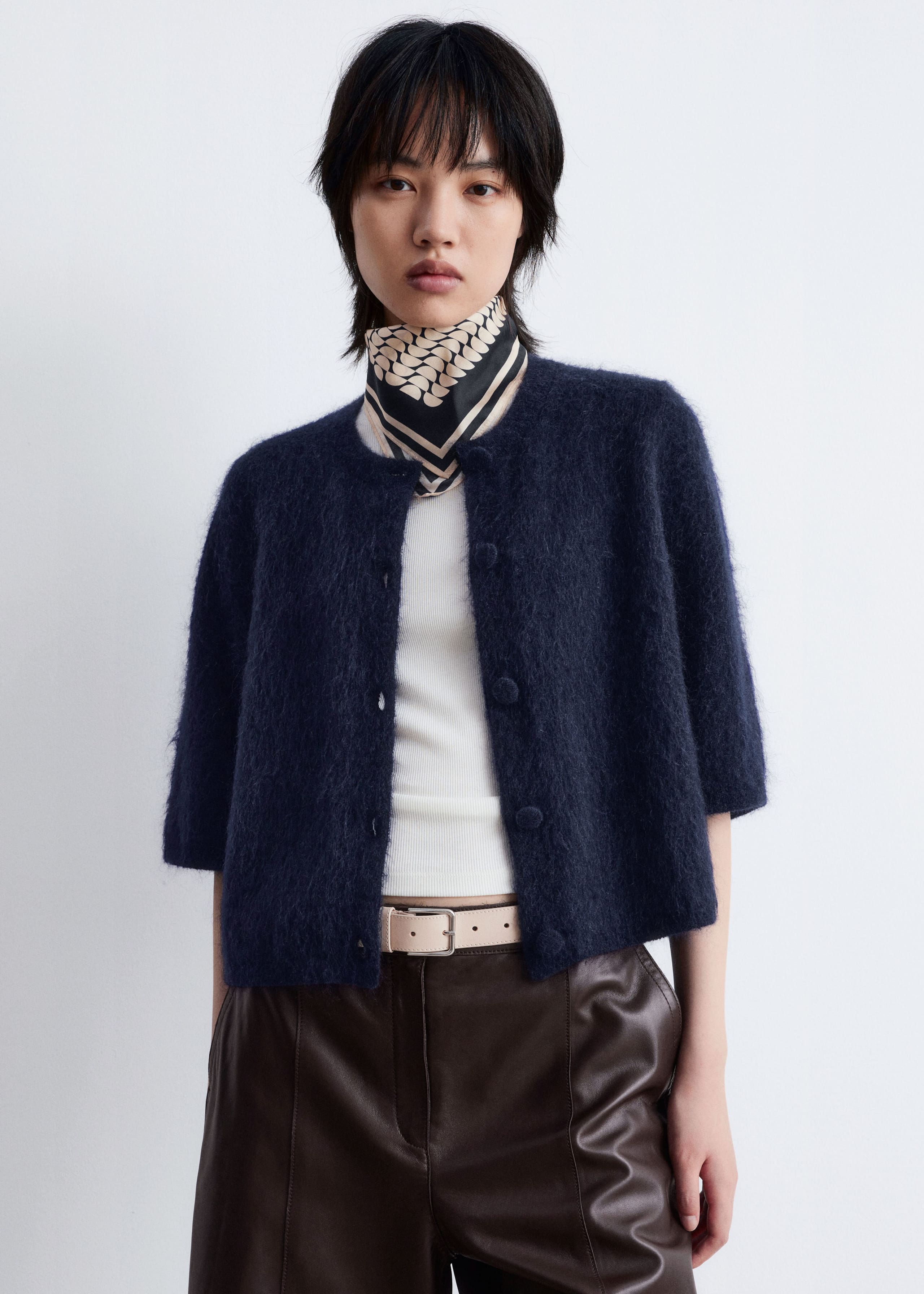Image of Knitted Mohair-Blend Cardigan