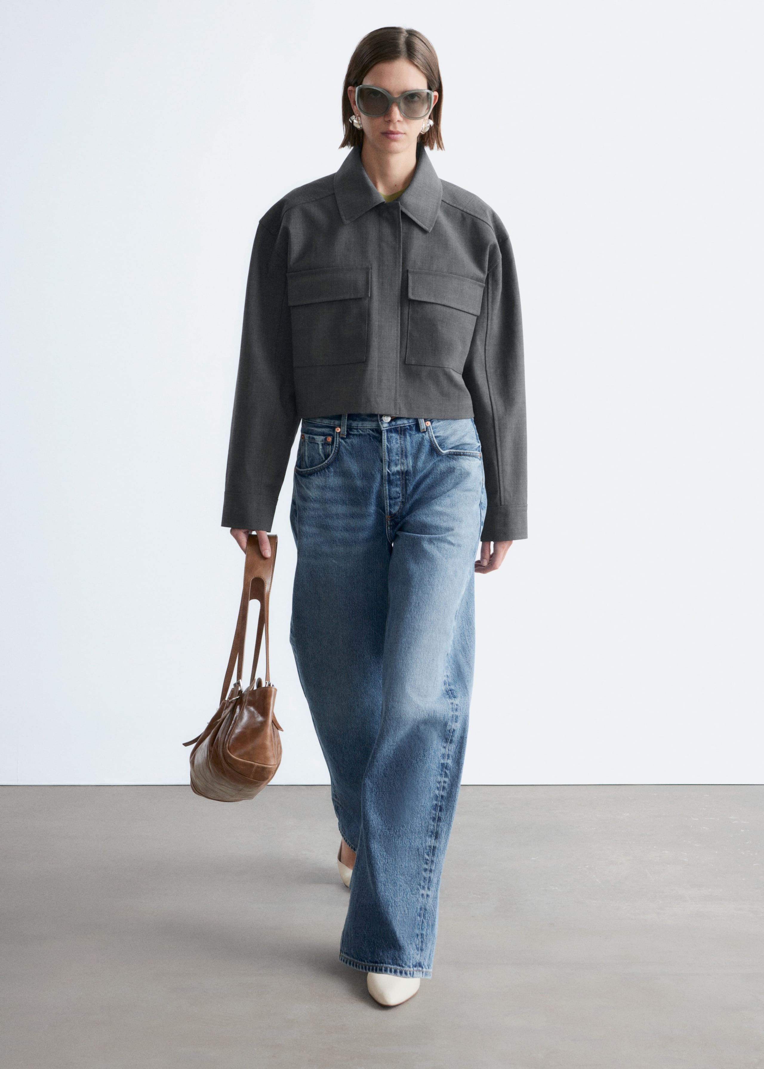 Image of Cropped Wool Jacket