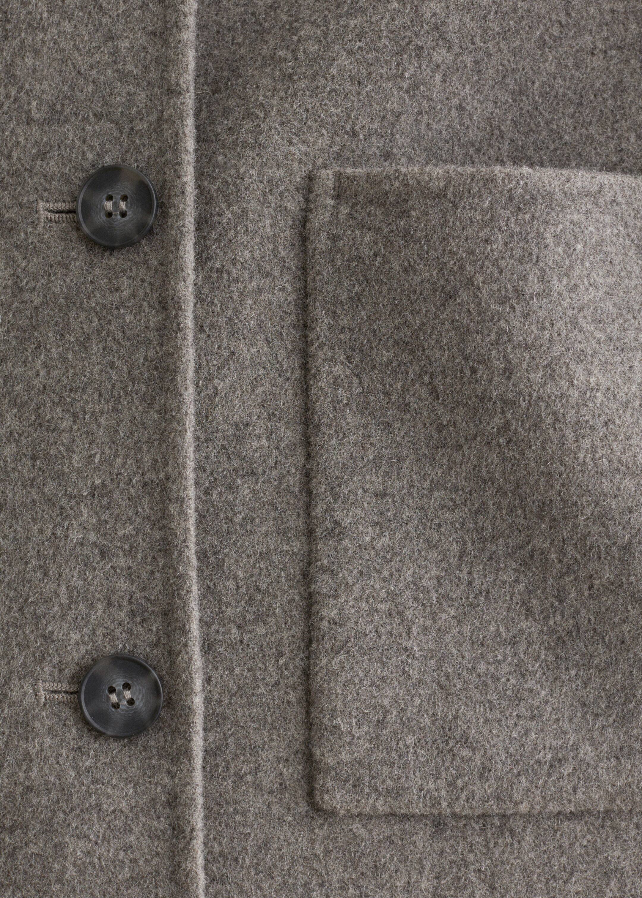 Ingrandisci l'immagine: Collared Wool Jacket - Grey - DONNA | H&M CH 8
