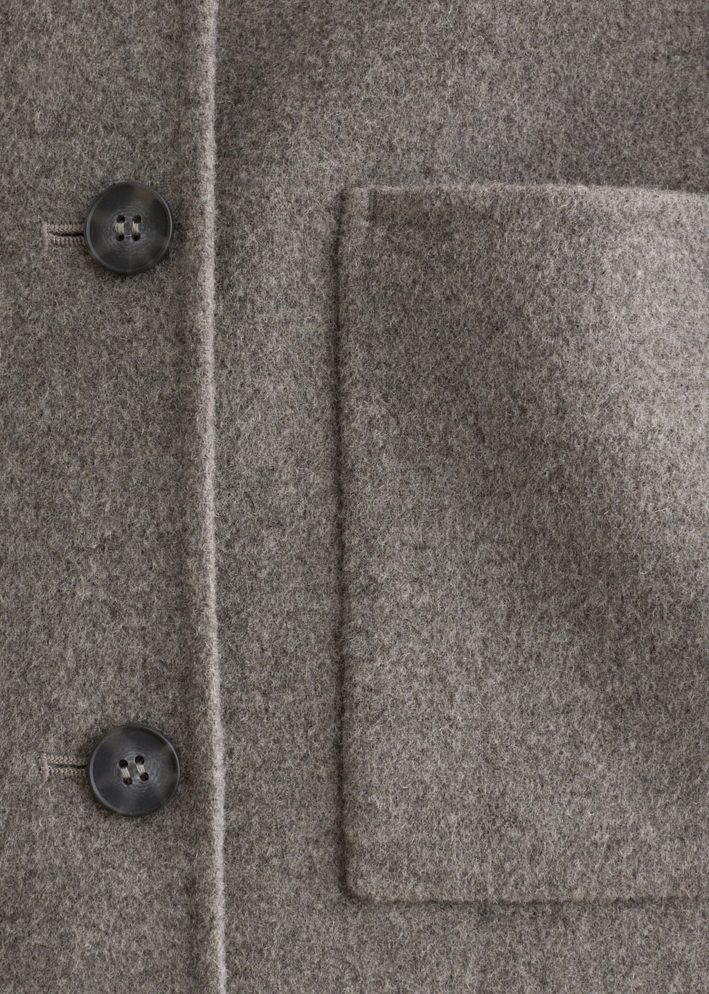Image of Collared Wool Jacket