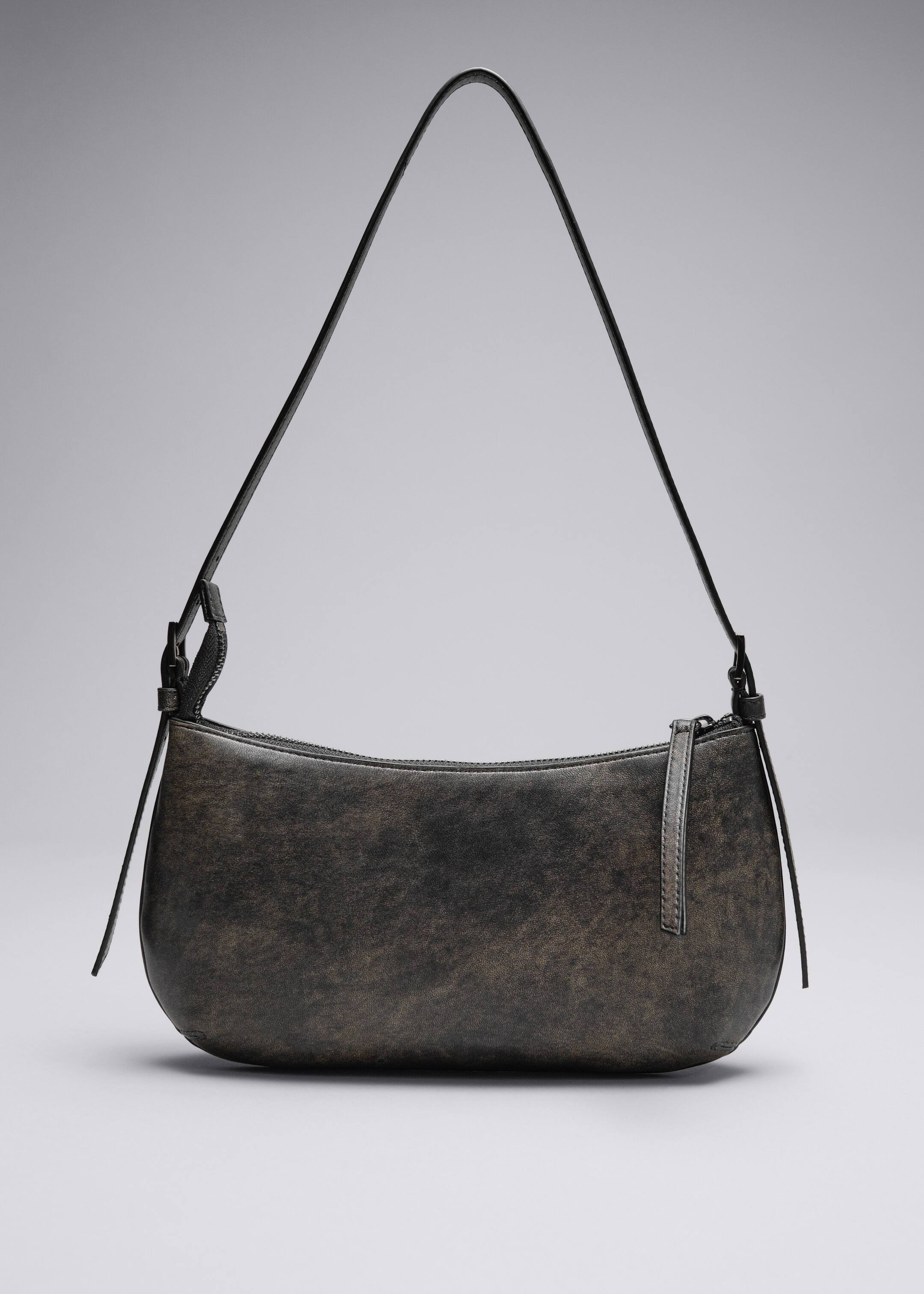 Agrandir l'image: Petit sac porté épaule en cuir - Gris - FEMME | H&M CH 1
