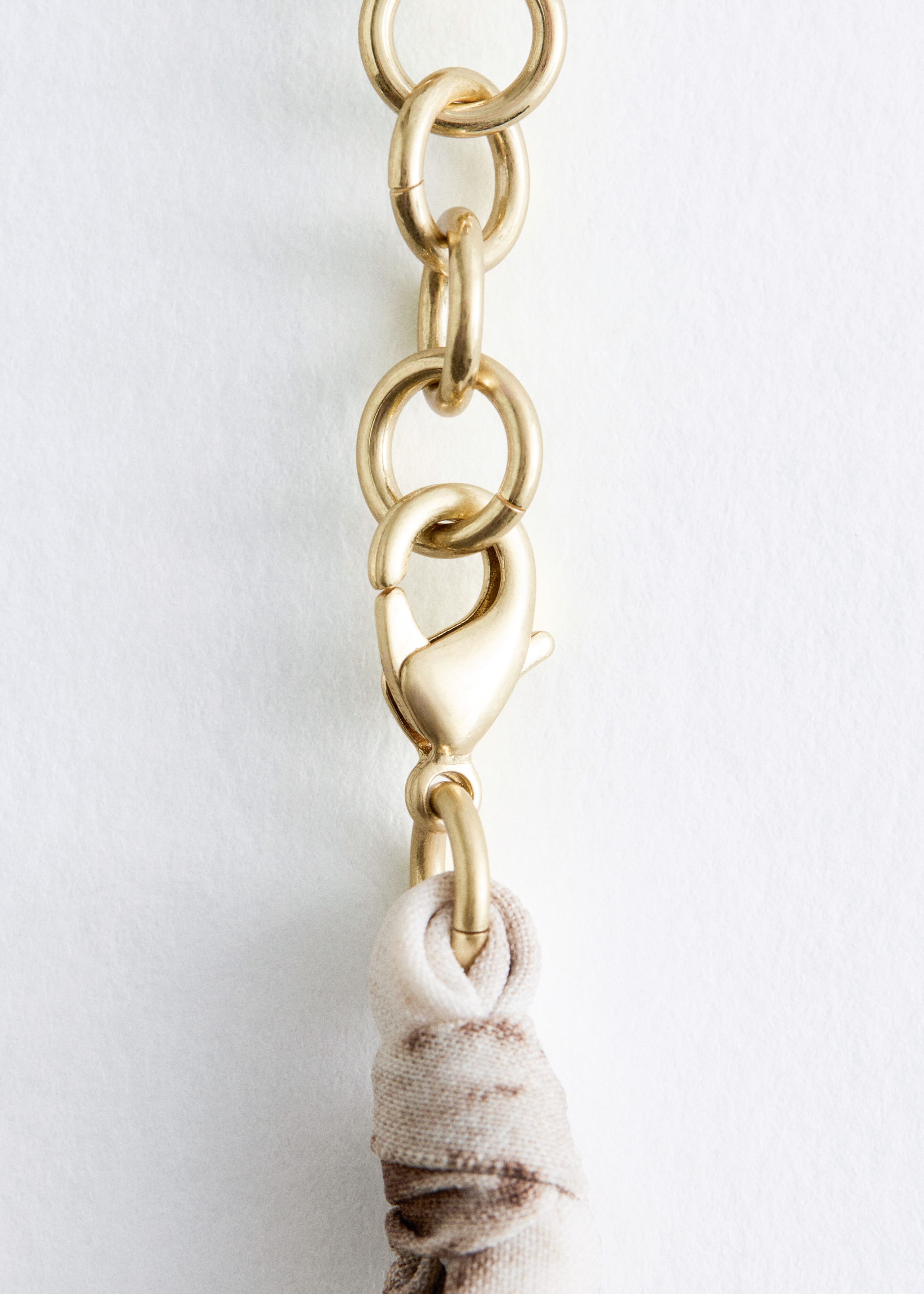 Image of Beaded Fabric Necklace