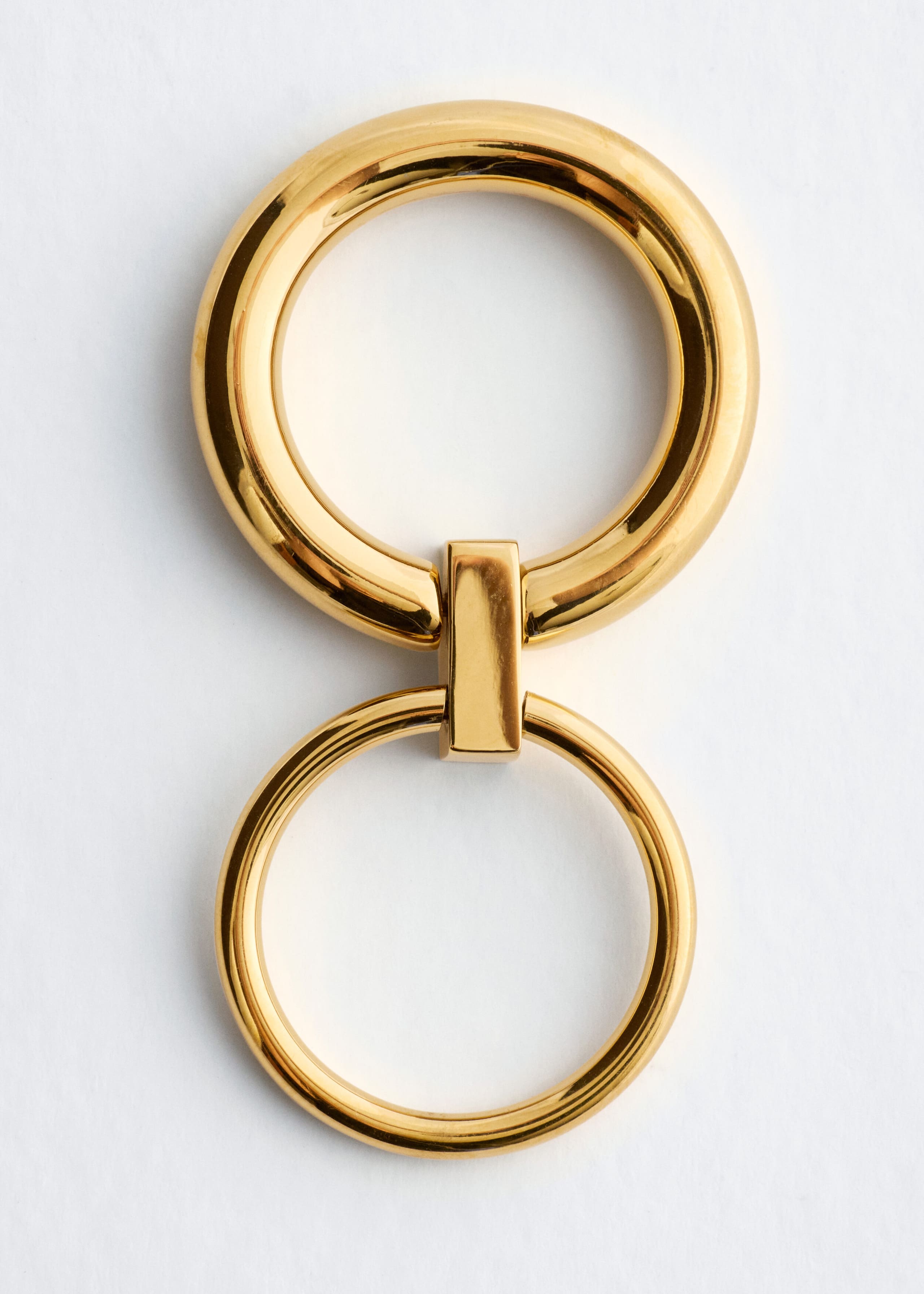 Double-Circle Brass Ring - {{variantName}} - Descriptive Detail