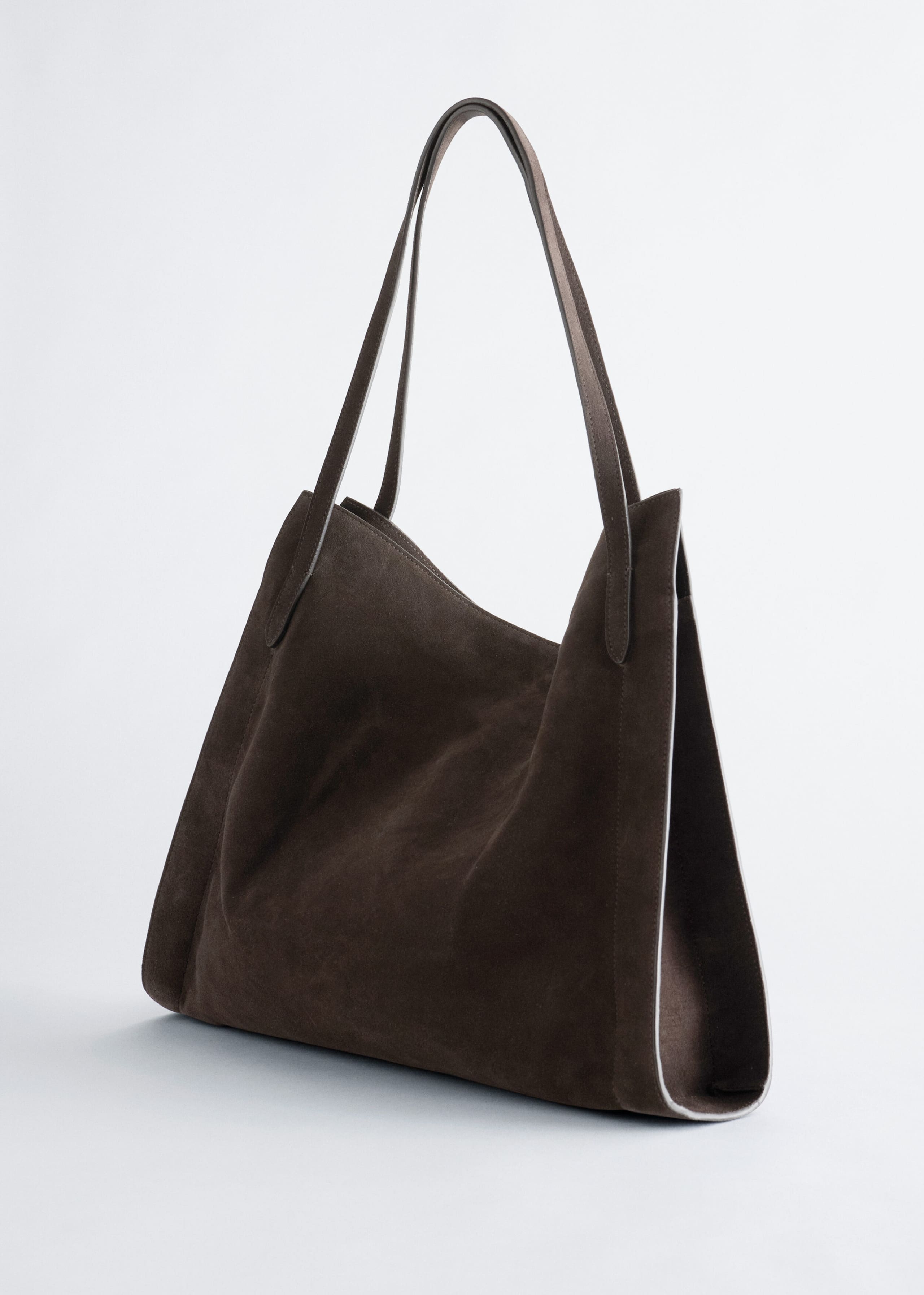 Soft Drape Open Tote - Dark Brown - Still Life