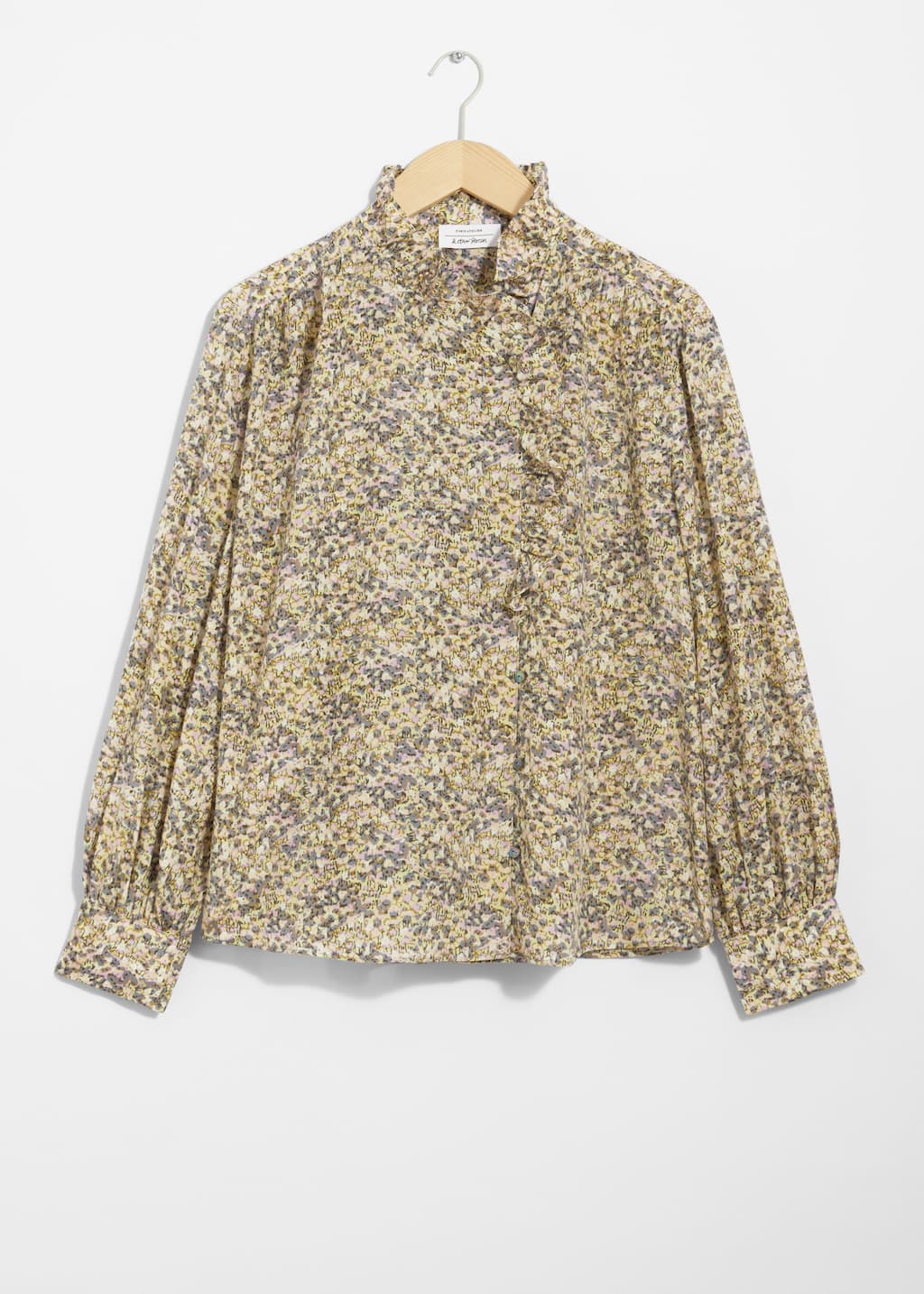 Frilled Blouse - Black - Still Life