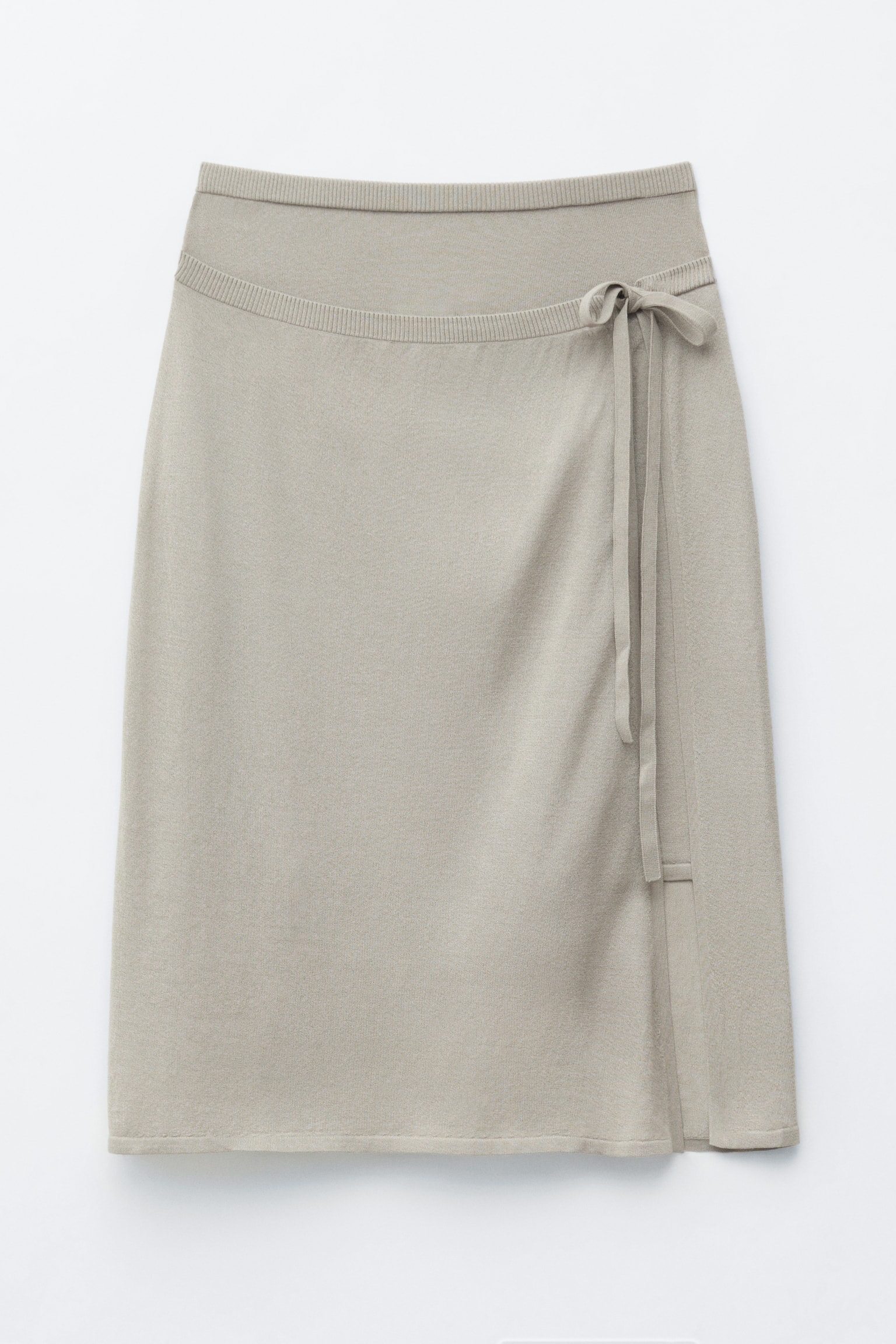 Midi omslagsskjørt - Muldvarp