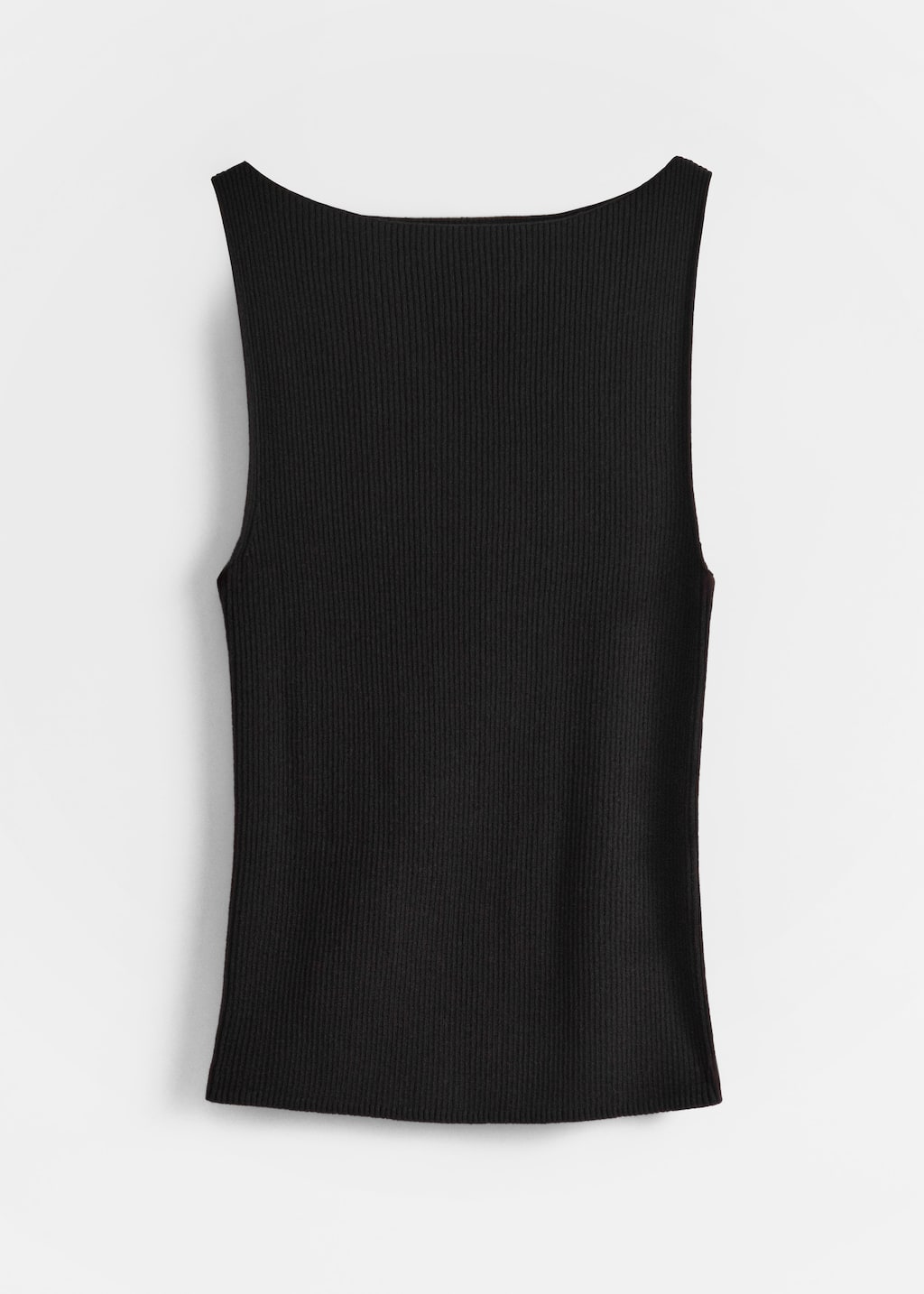 Camiseta de tirantes en punto de canalé - Blanco - Bodegón