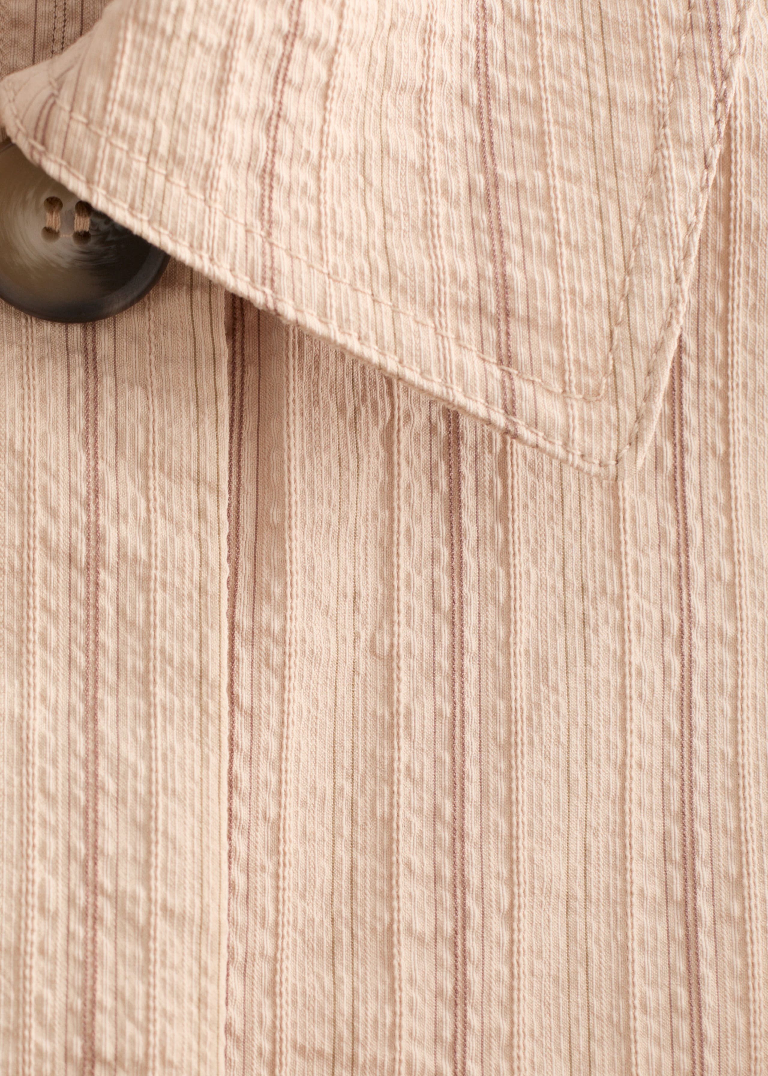 Image of Gabardina de corte holgado y raya diplomática