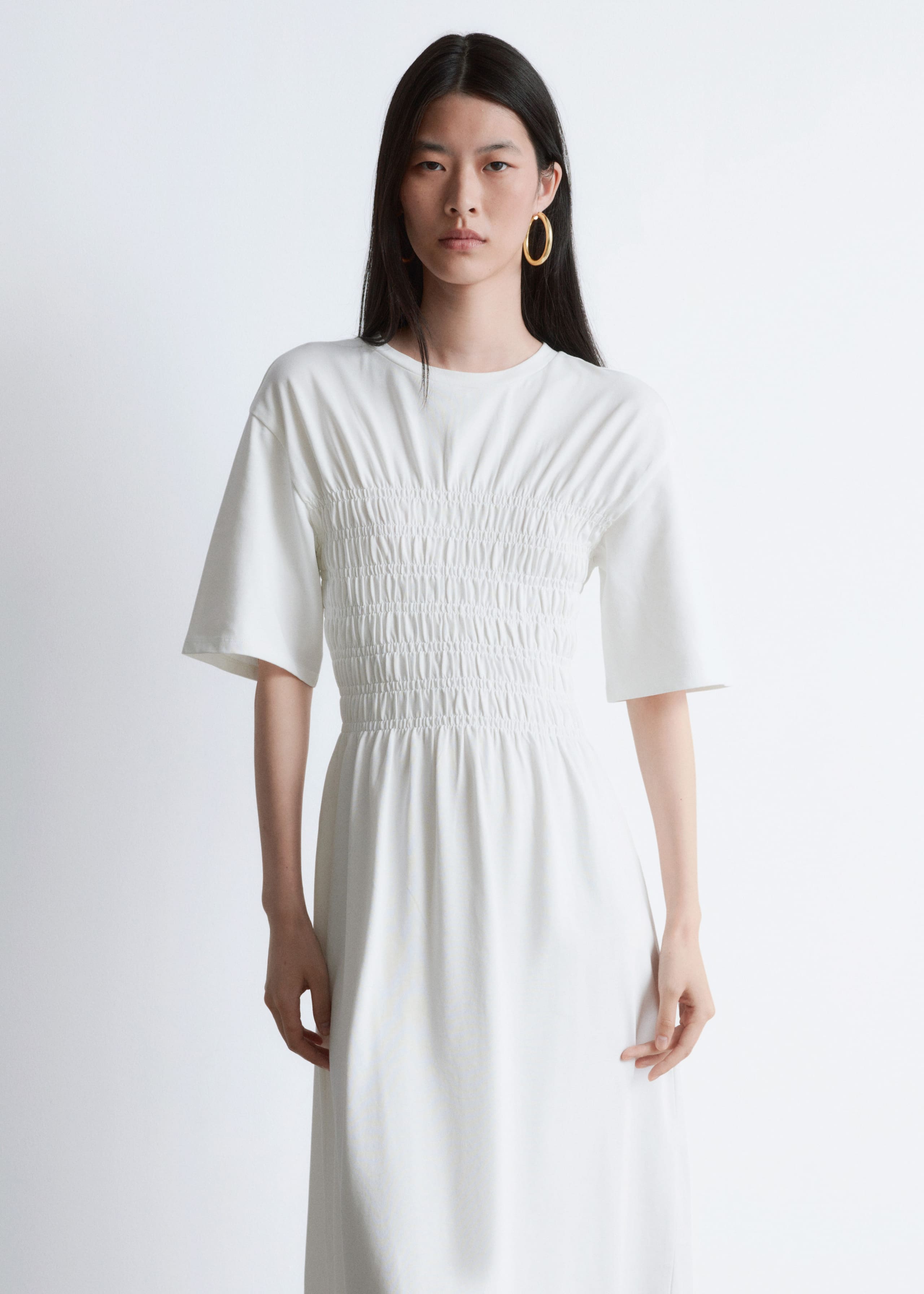 Image of Smocked Midi Dress