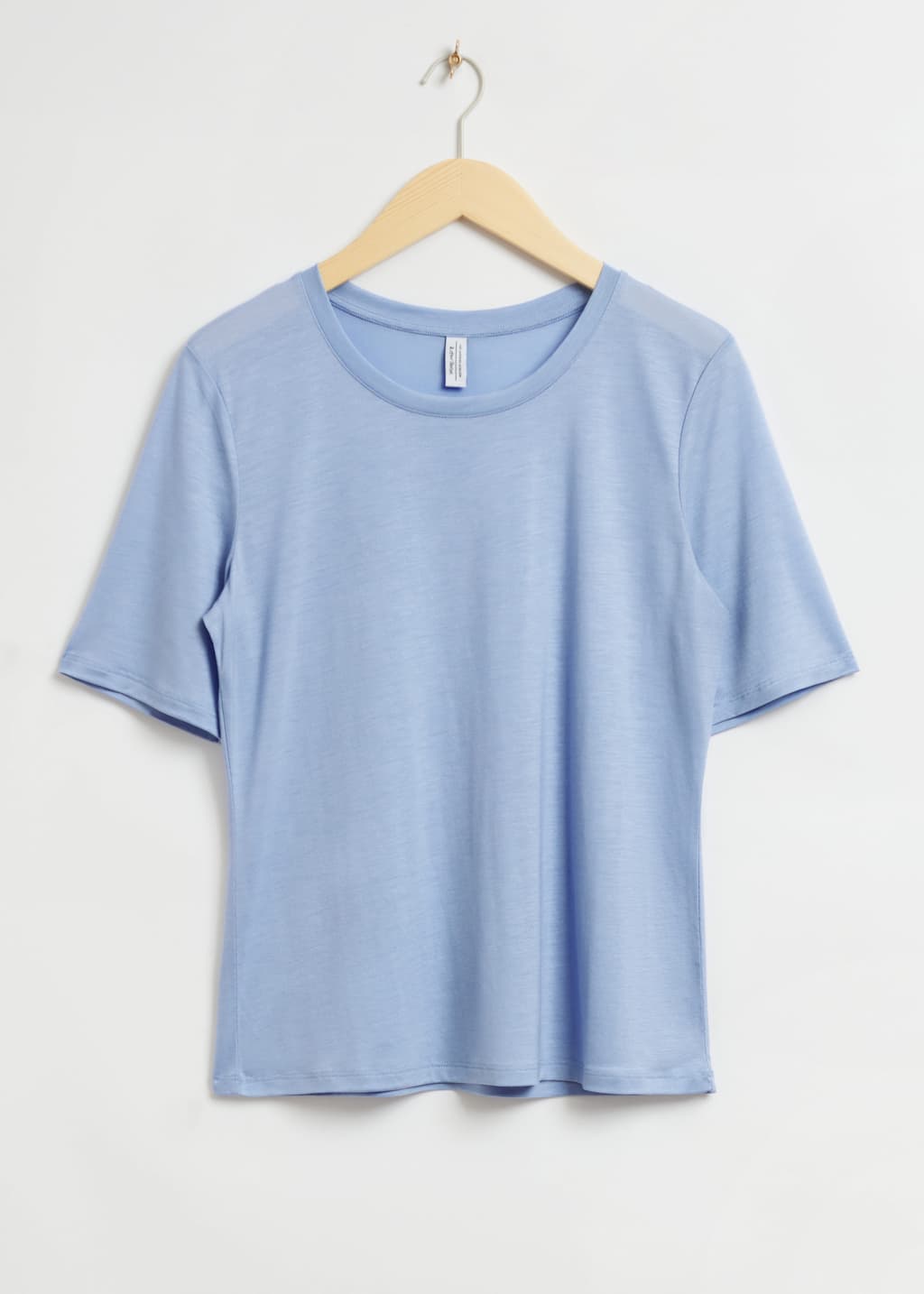 T-shirt ample à col rond - Bleu clair - Still Life