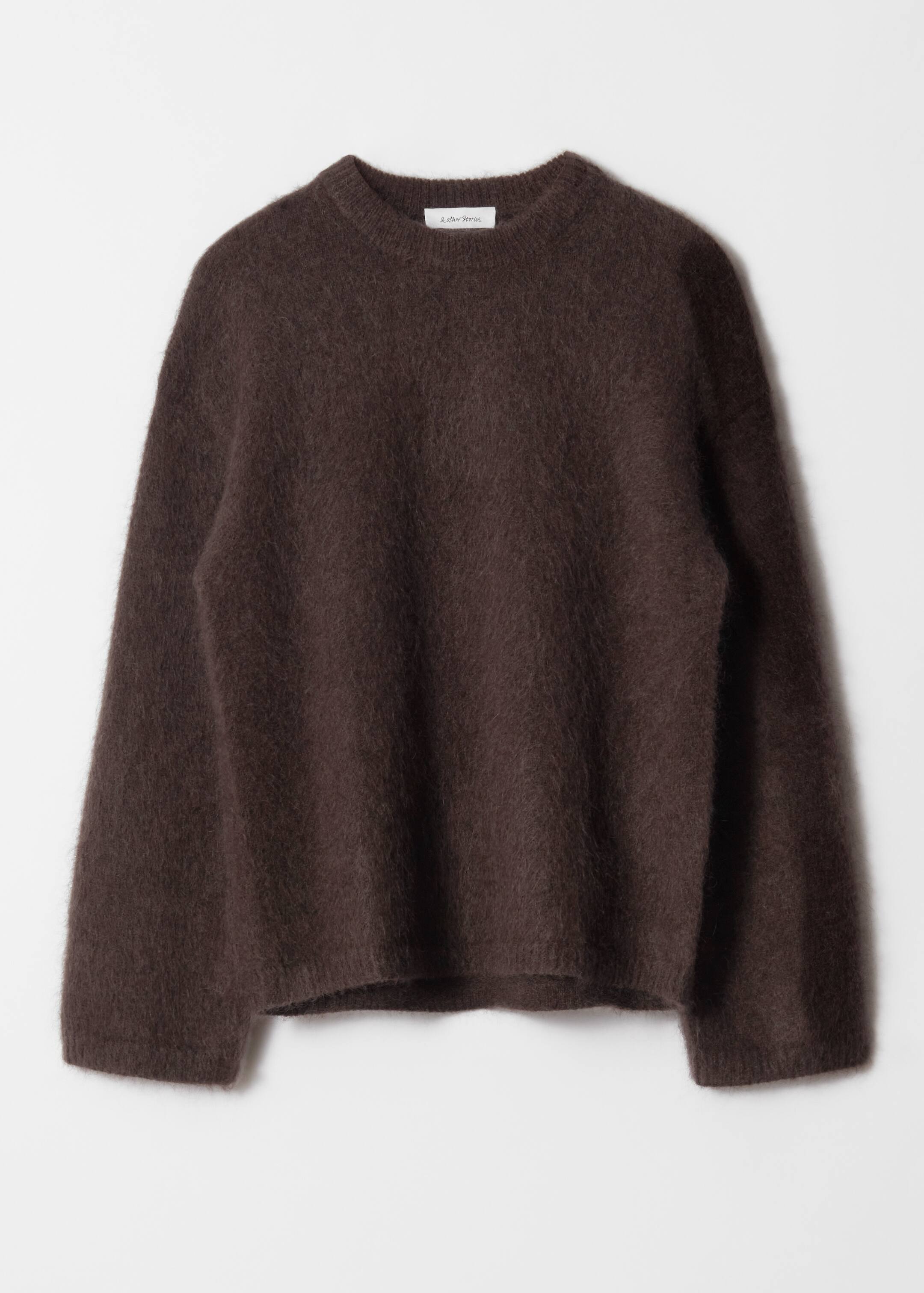 Преглед на по-голямо изображение: Mohair-Blend Jumper - Dark Brown - ЖЕНИ | H&M BG 1