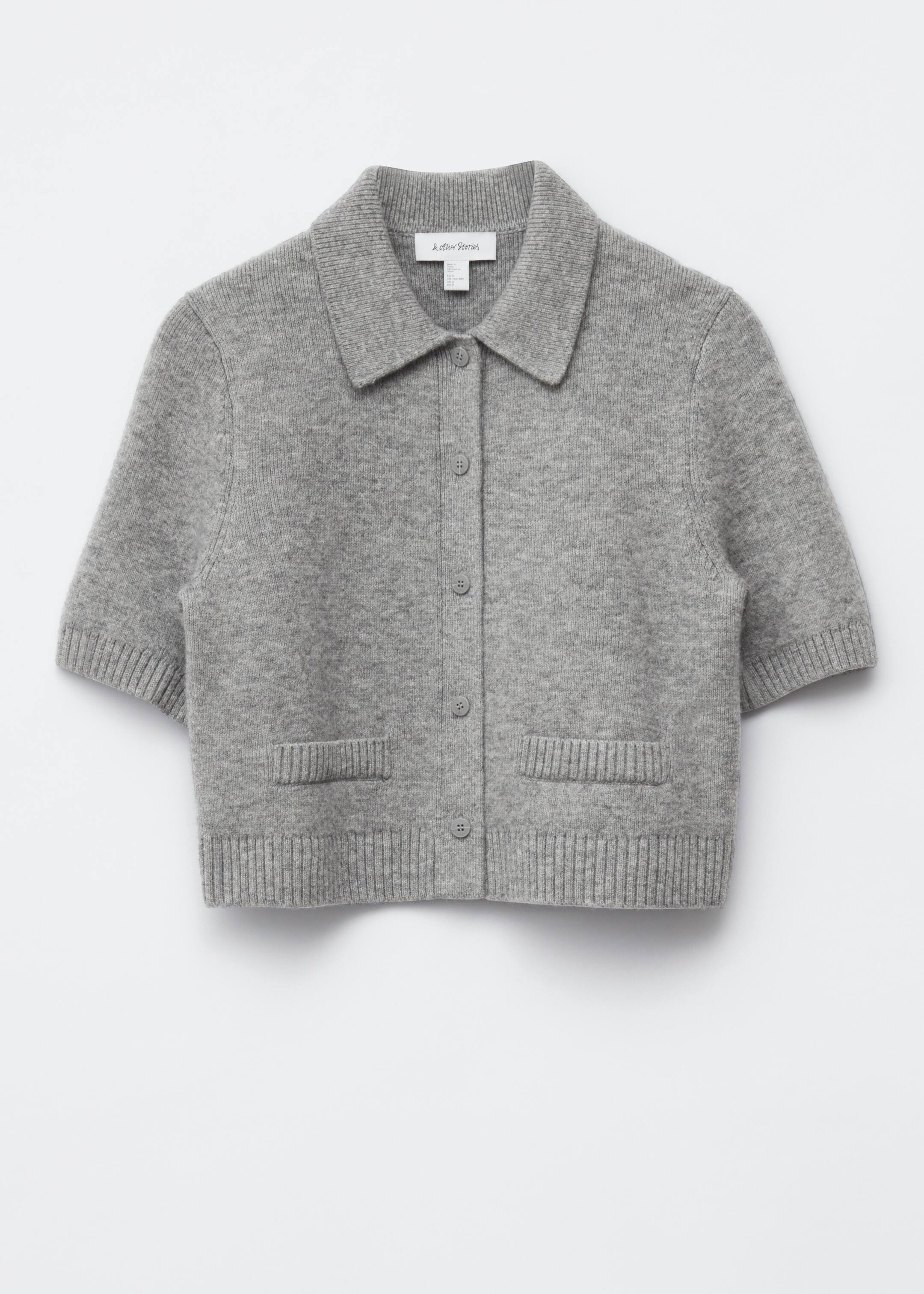 Agrandir l'image: Cardigan en maille à manches courtes - Gris - FEMME | H&M CH 6