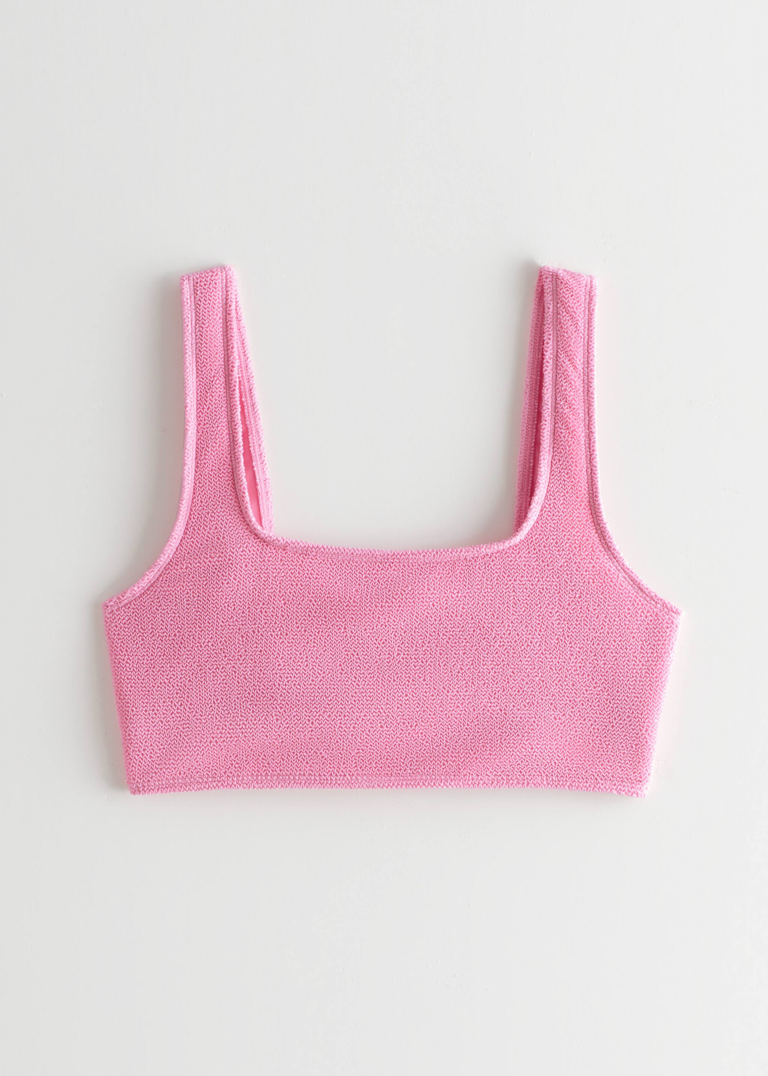 Textured Bikini Top - Black - Still Life