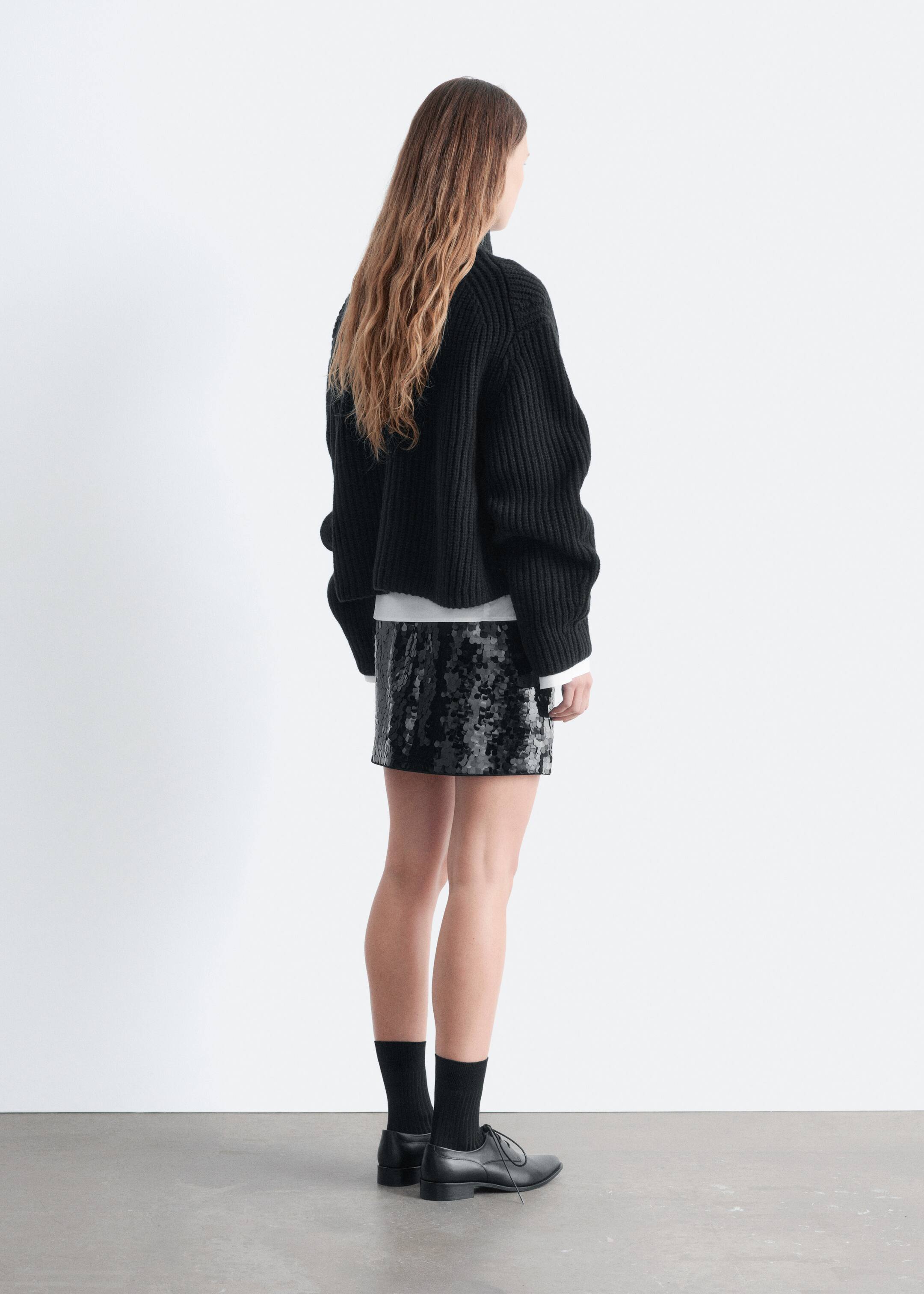 Agrandir l'image: Pull court à col roulé - Noir - FEMME | H&M CH 5