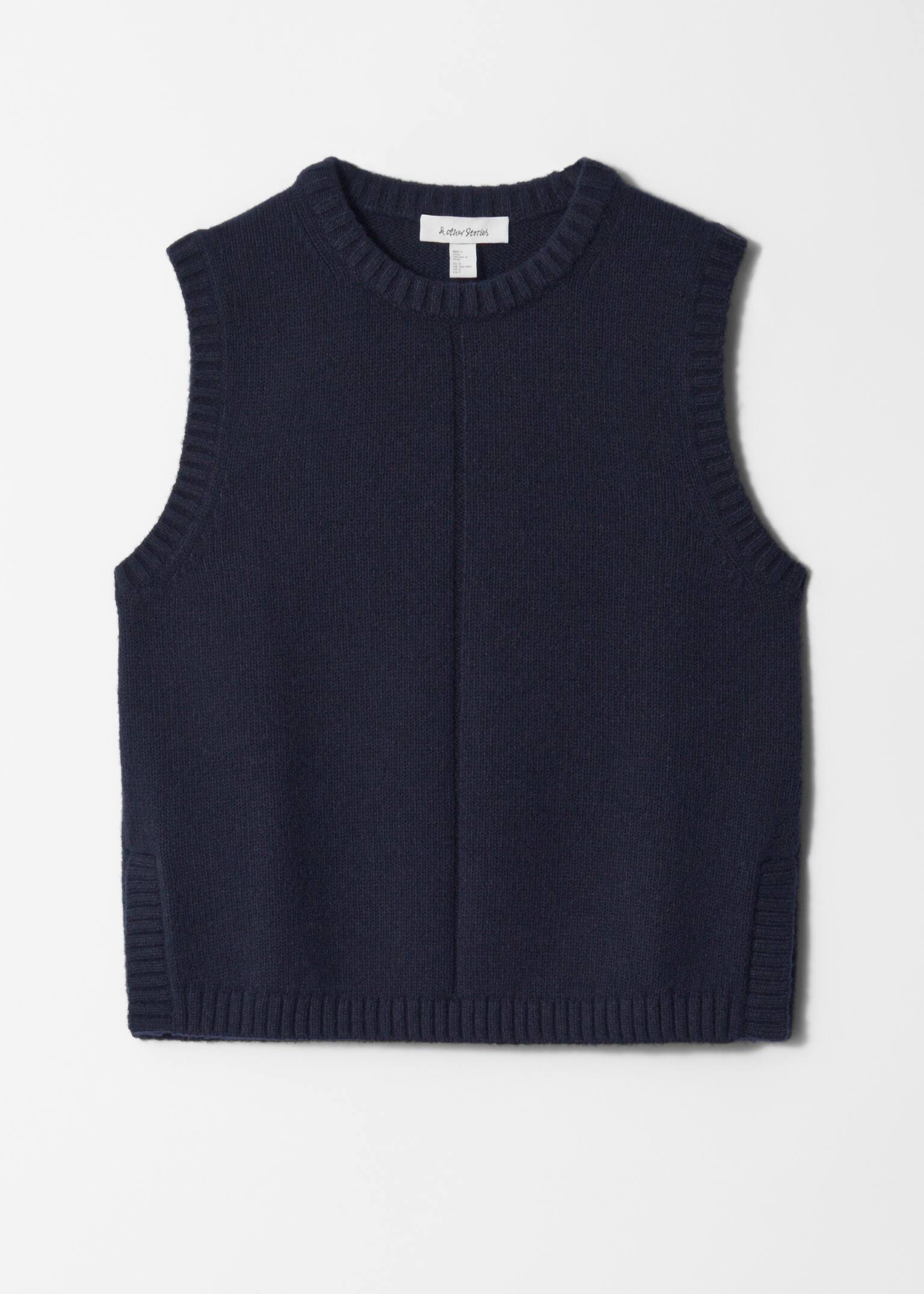 Strickpullunder - Navyblau/Graubraun - 2