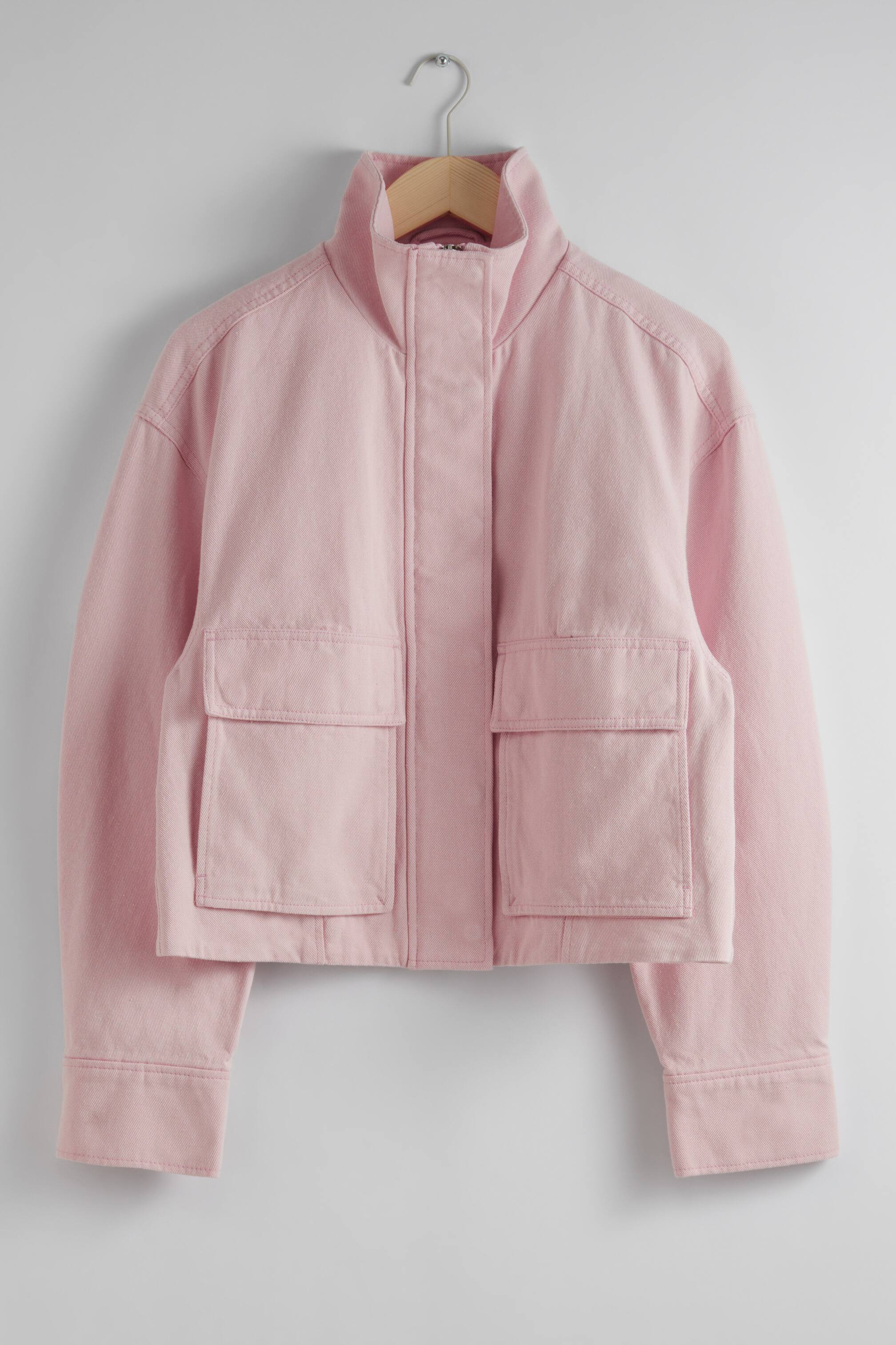 Visa större bild: Jacka med påsydda fickor - Rosa - DAM | H&M SE 1