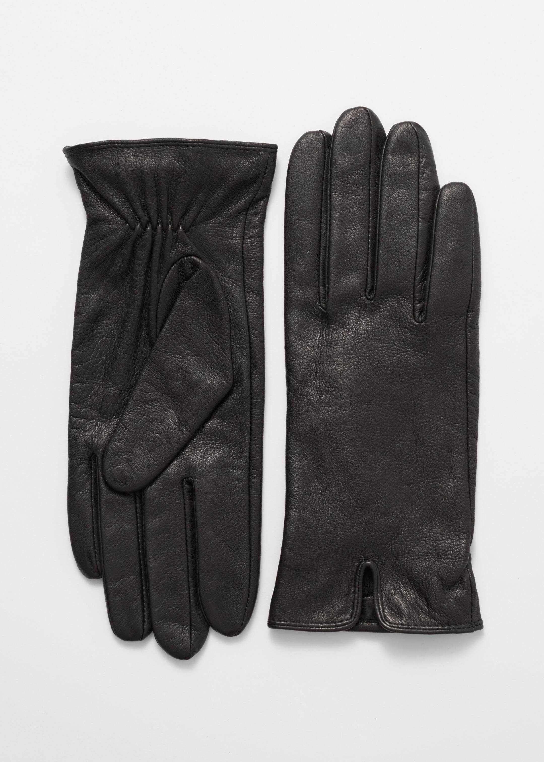 View larger image: Leather Gloves - Black - Ladies | H&M GB 1