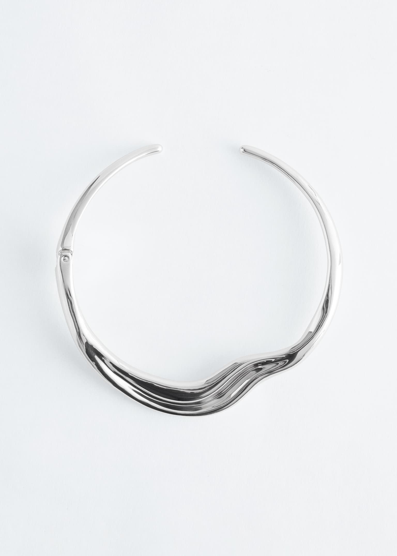 Irregular Choker Necklace - Silver