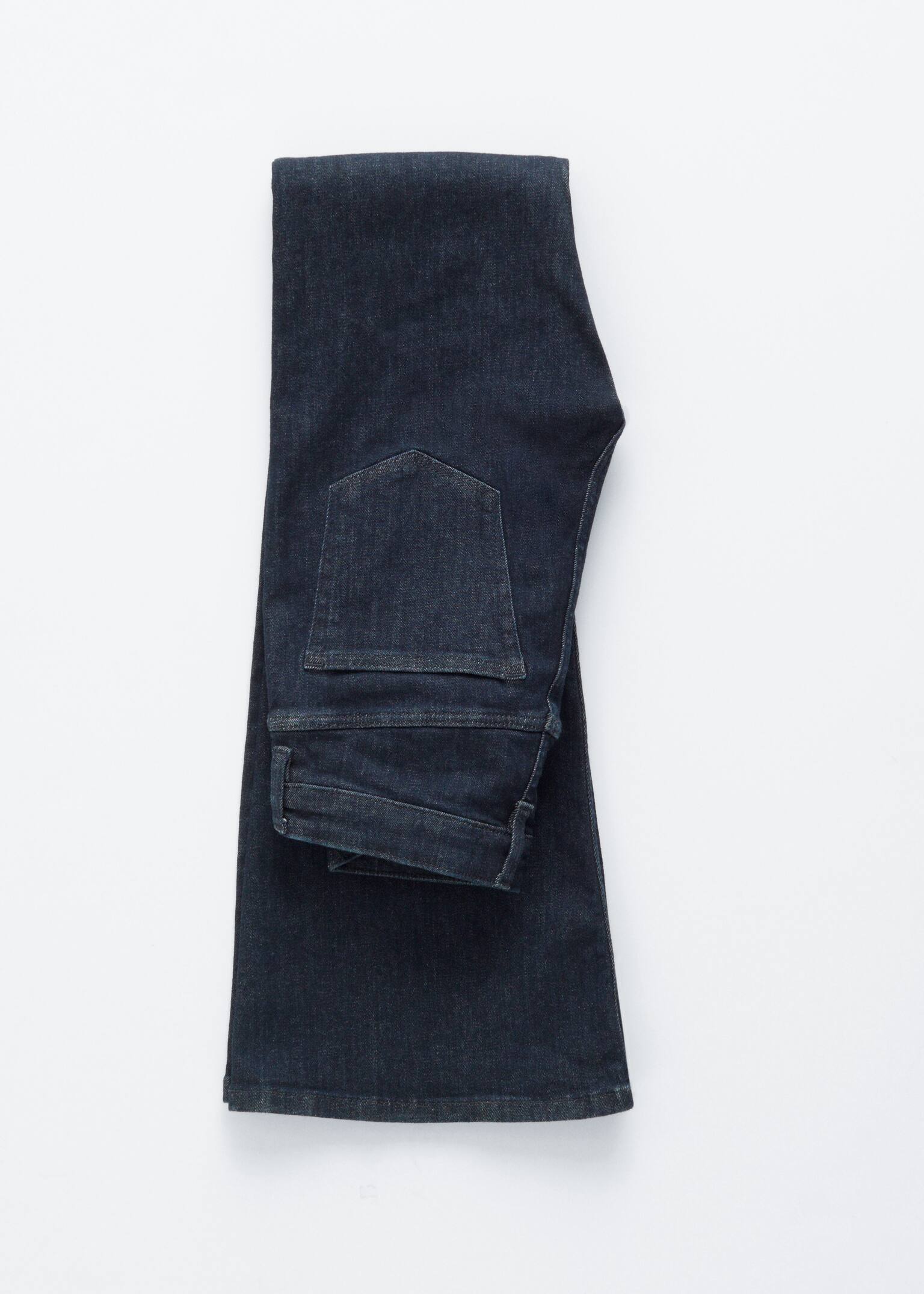 Jean bootcut slim taille basse - Bleu foncé/Bleu moyen - 4