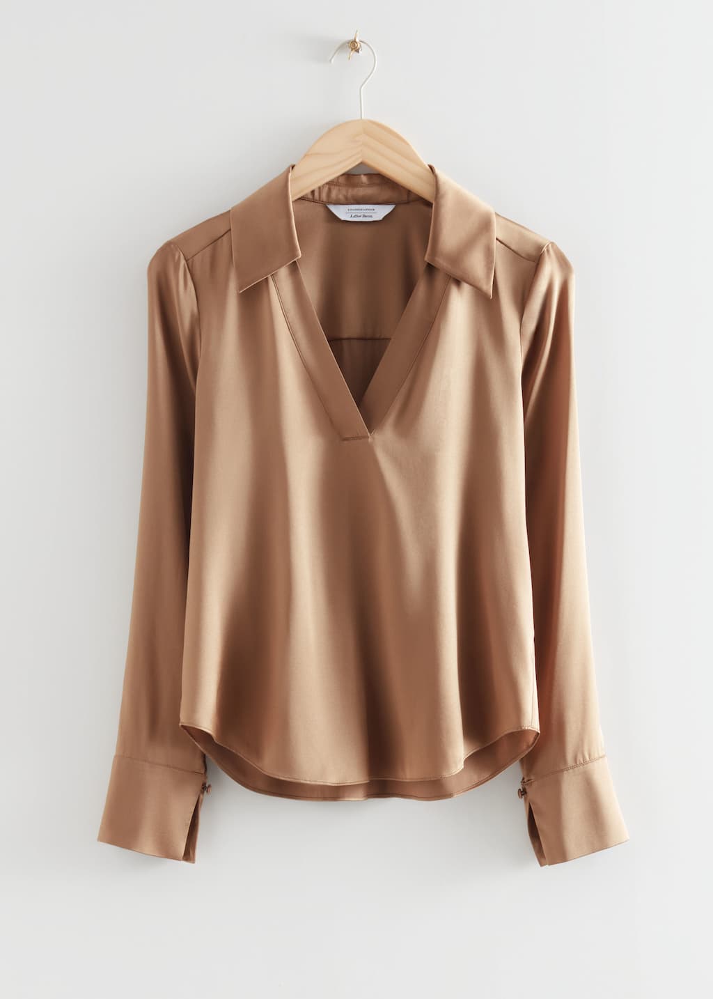Boxy Fit Silk Shirt - Pink - Still Life
