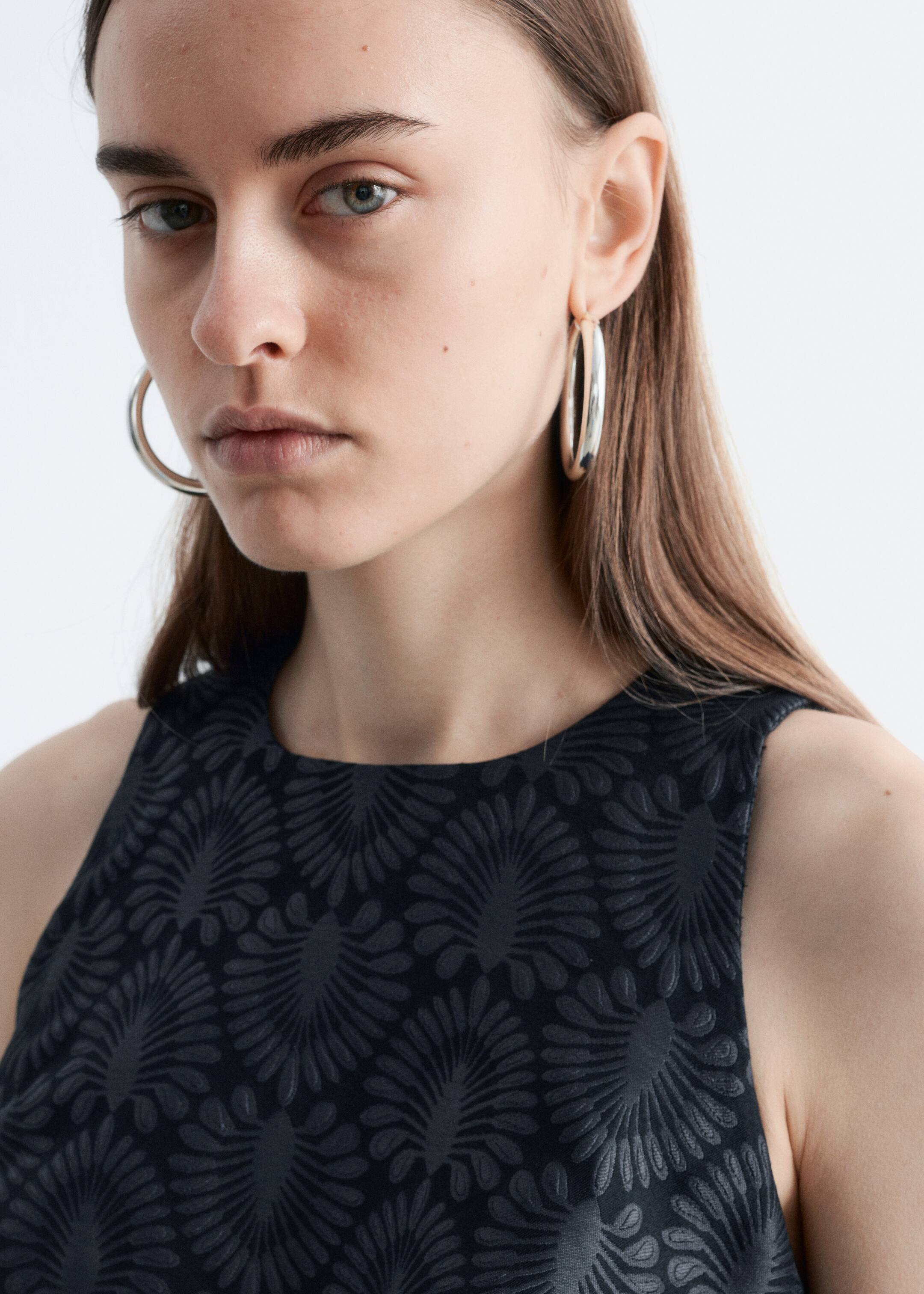 Agrandir l'image: Robe courte en brocart - Noir - FEMME | H&M BE 2