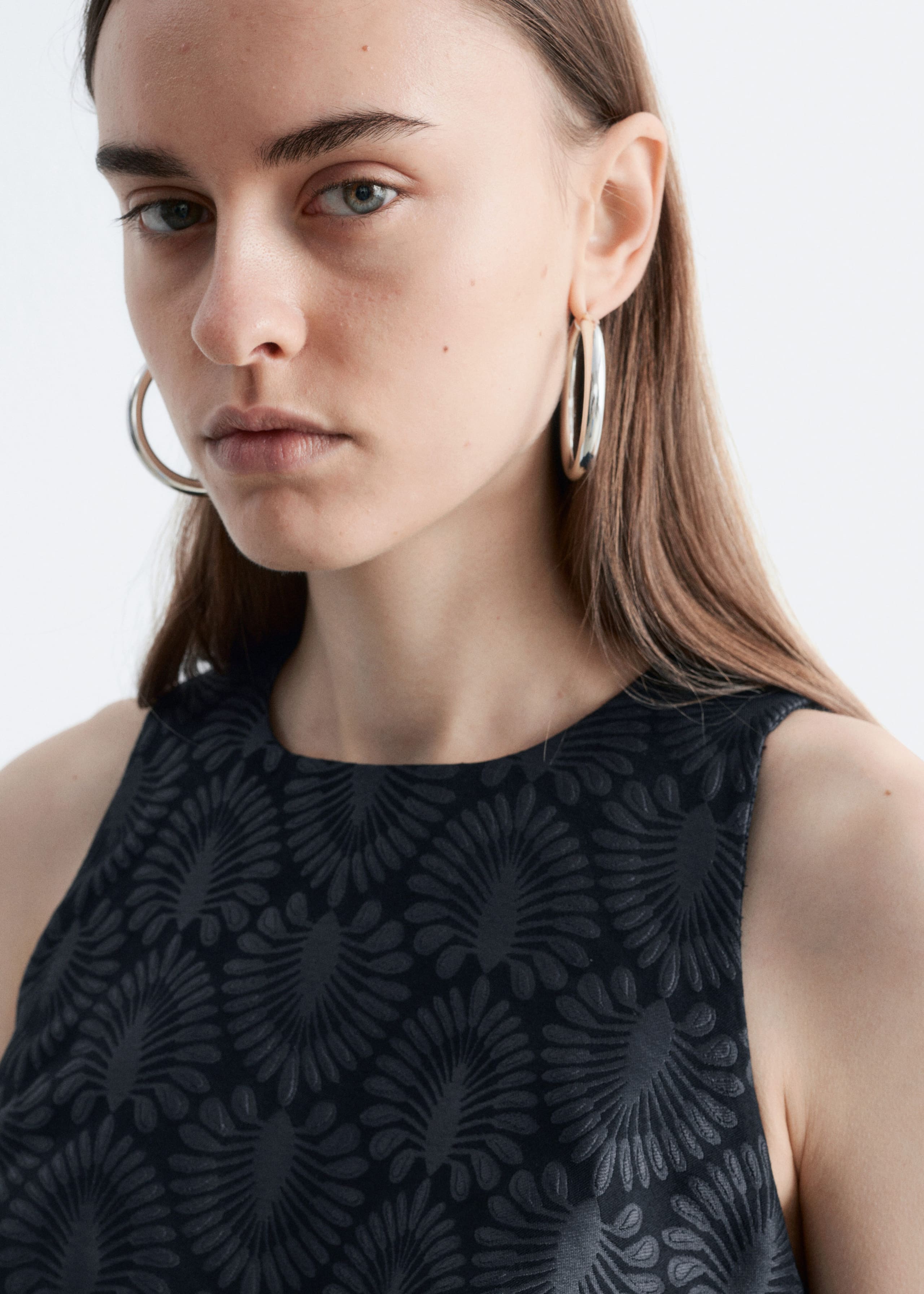 Image of Miniklänning i brokad