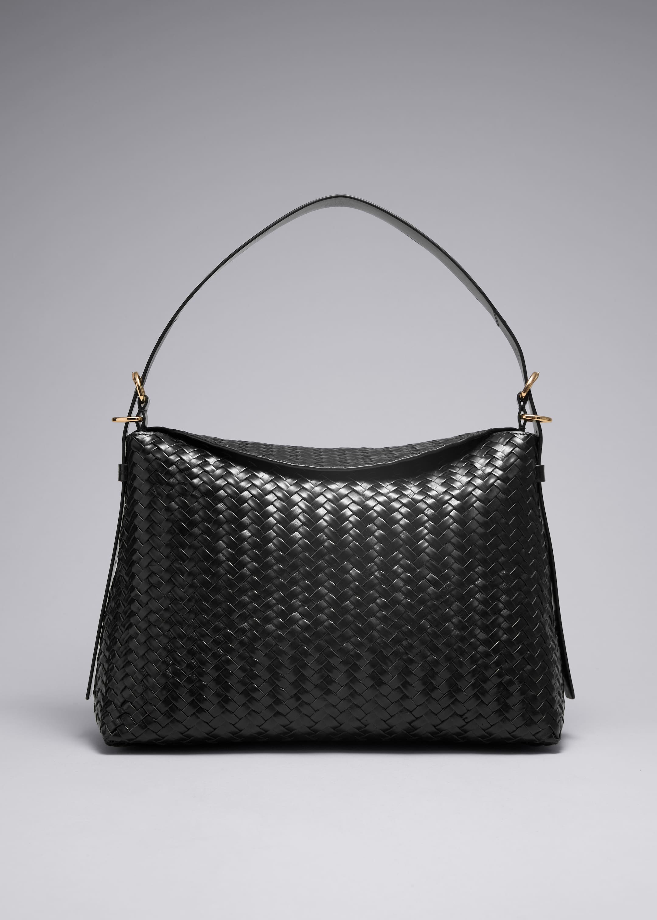 Zobrazit větší obrázek: Velká pletená kabelka přes rameno - Black - ŽENY | H&M CZ 1