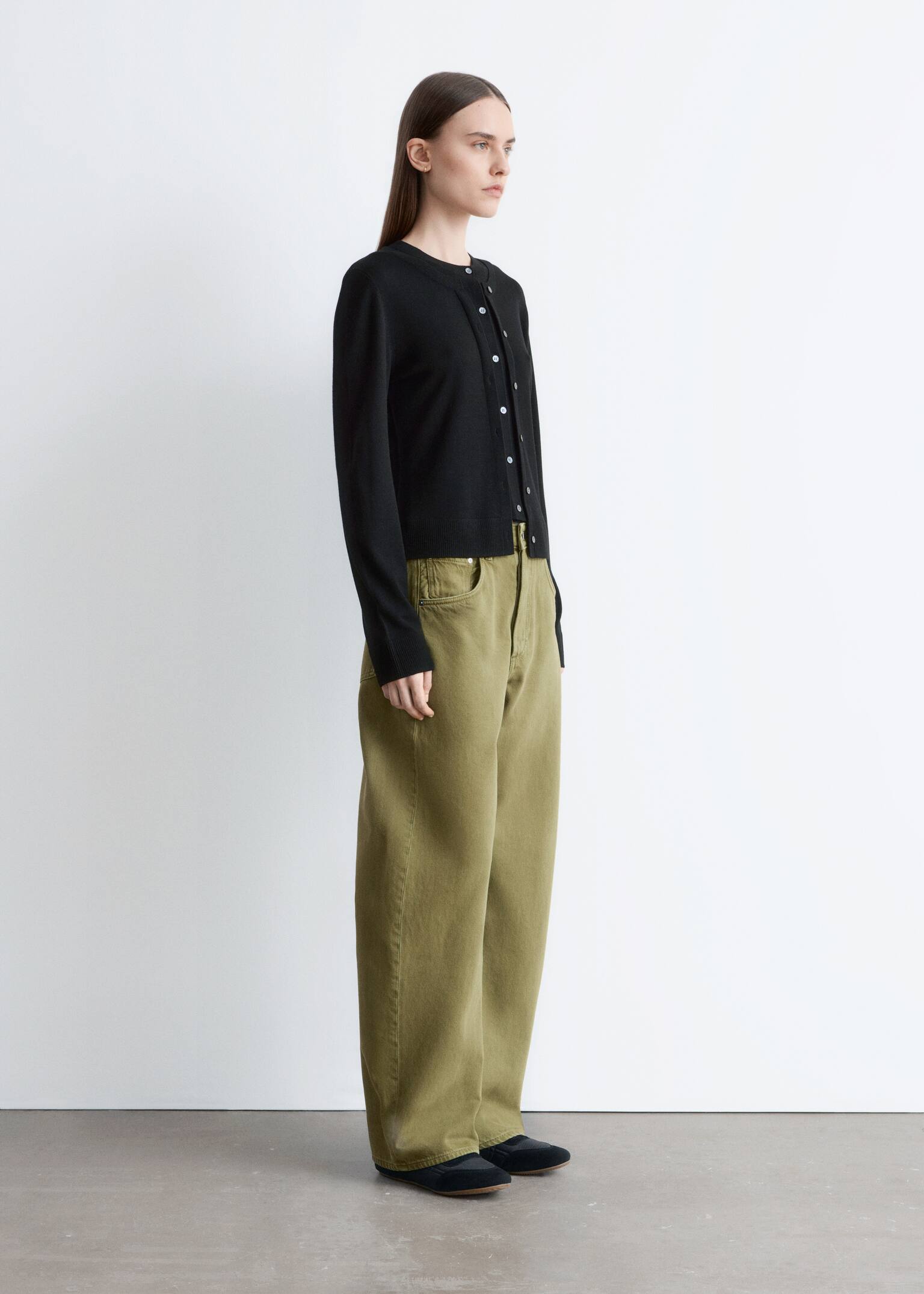 Barrel-Leg Jeans - Khaki Green/Dark Blue/Rust Brown/Light Blue/Dark Brown/Black - 4