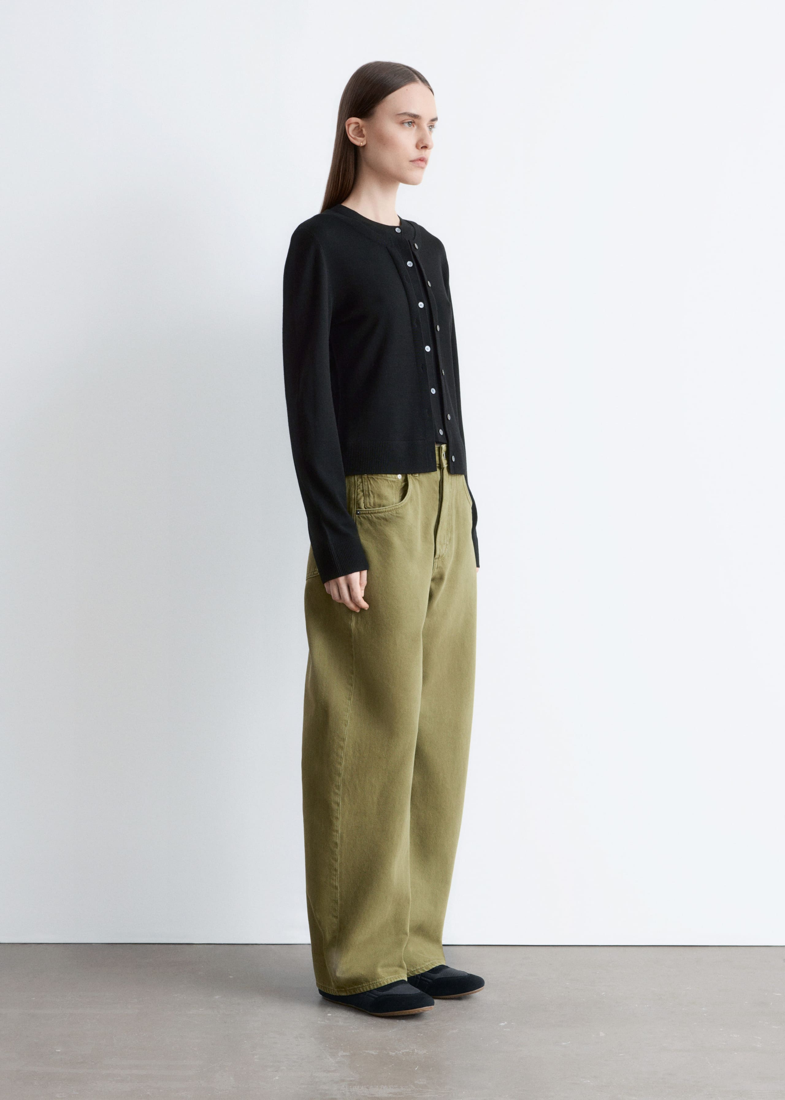 Image of Barrel-Leg Jeans