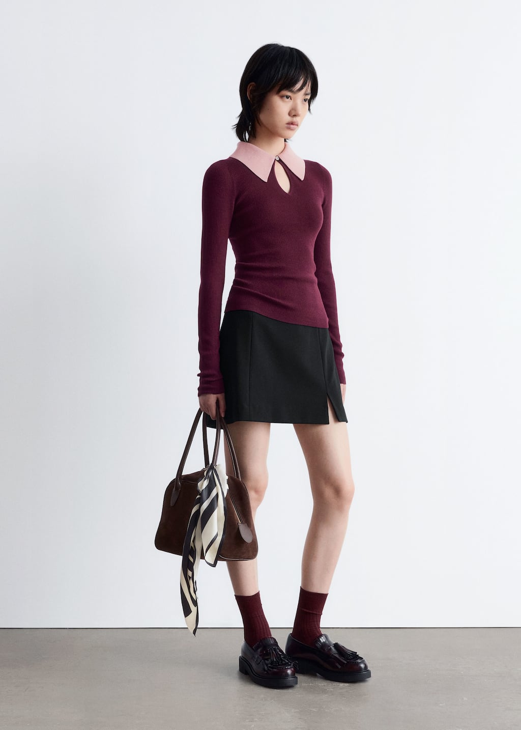Image of Keyhole Collar Top