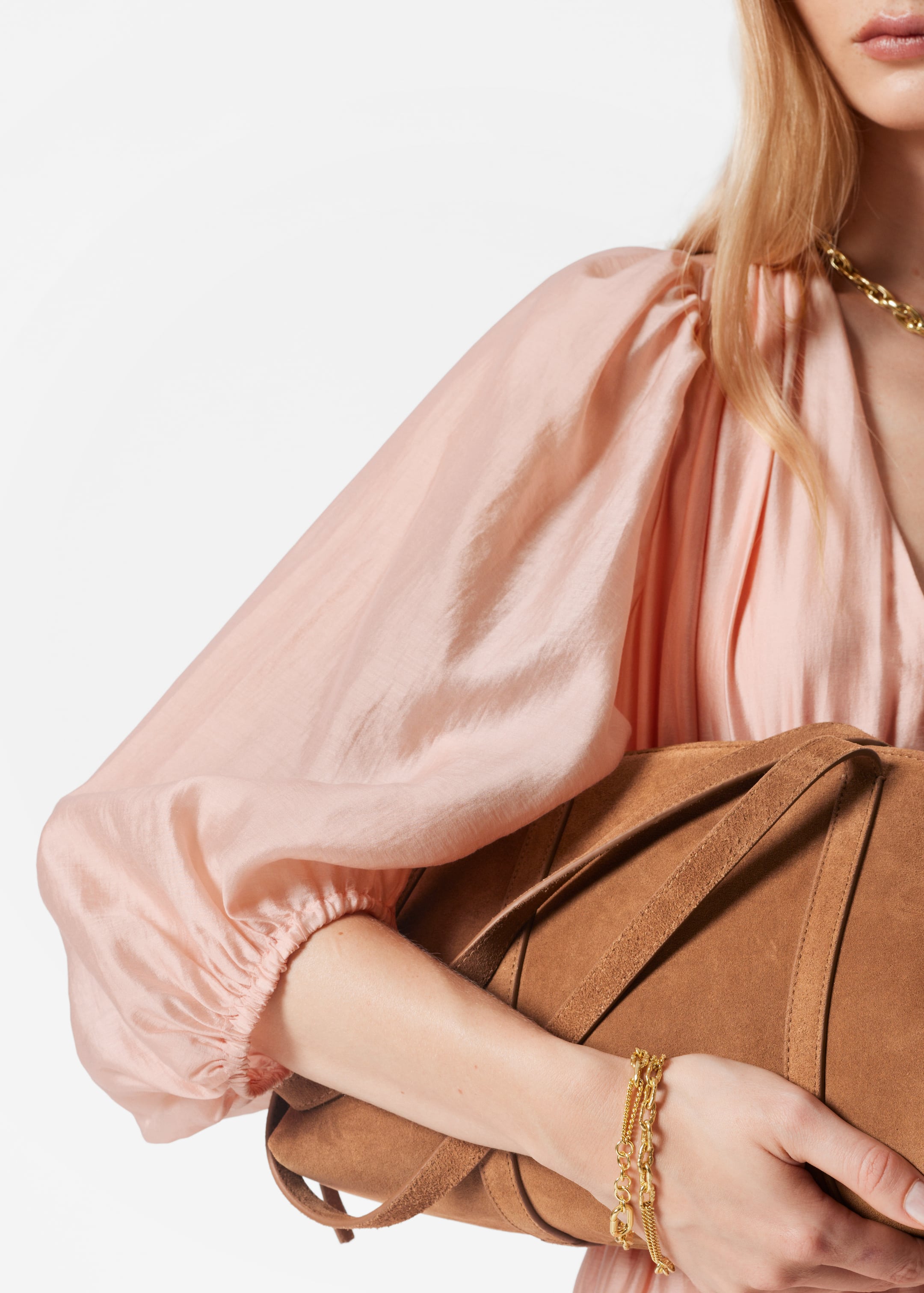 Größeres Bild anzeigen: Gestuftes Midikleid - Hellrosa - Ladies | H&M AT 3