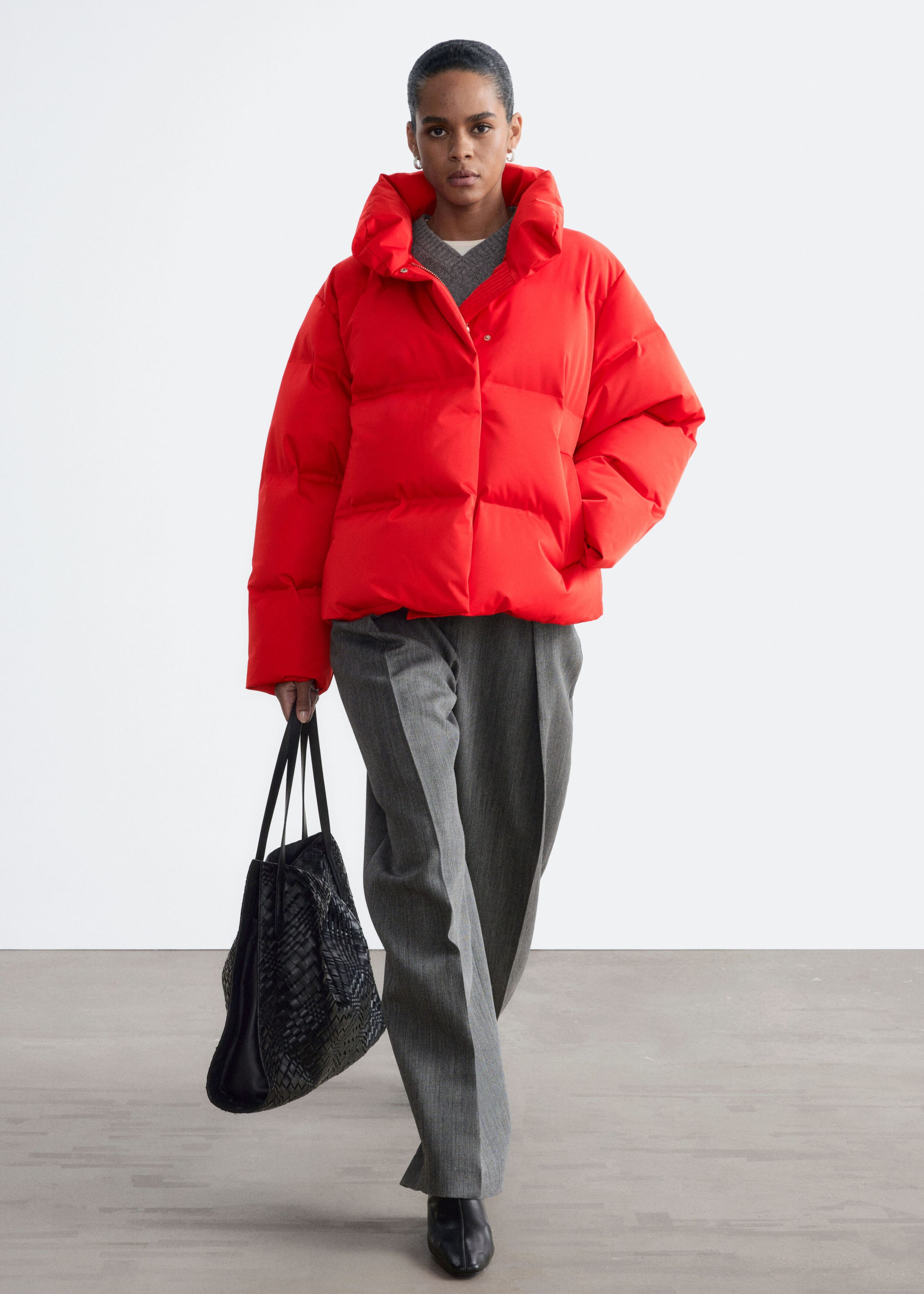 Down Puffer Jacket - Mole - Lookbook