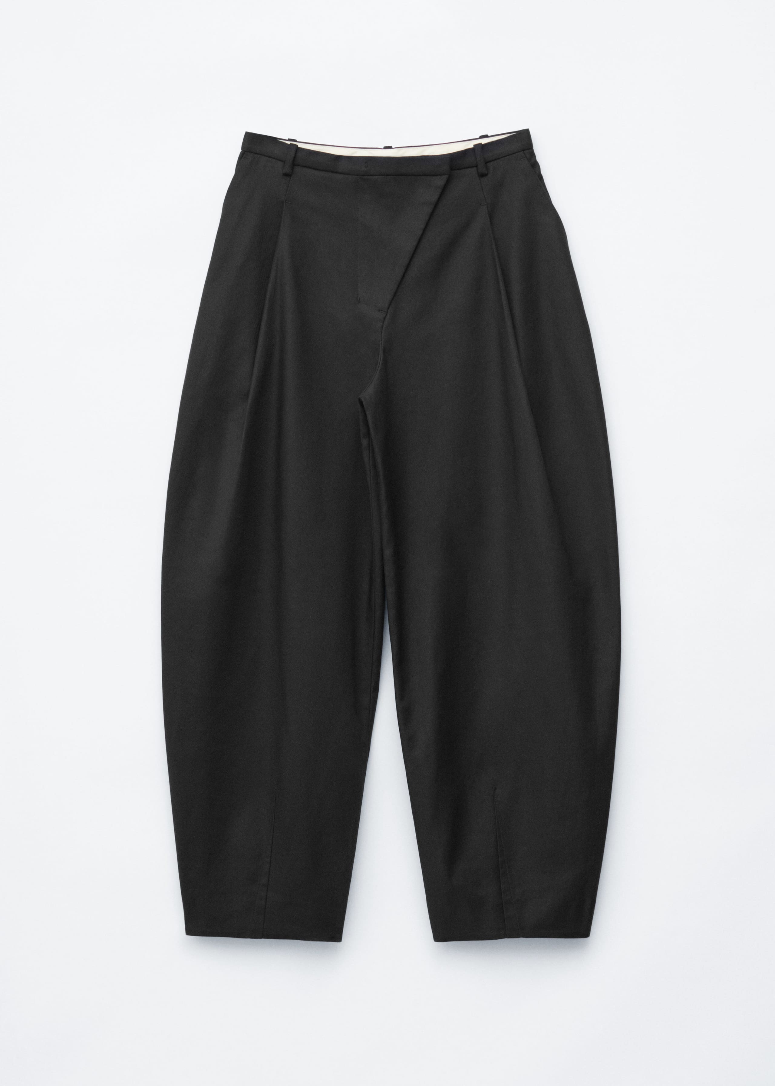 Barrel-Leg Trousers - Brown - Still Life