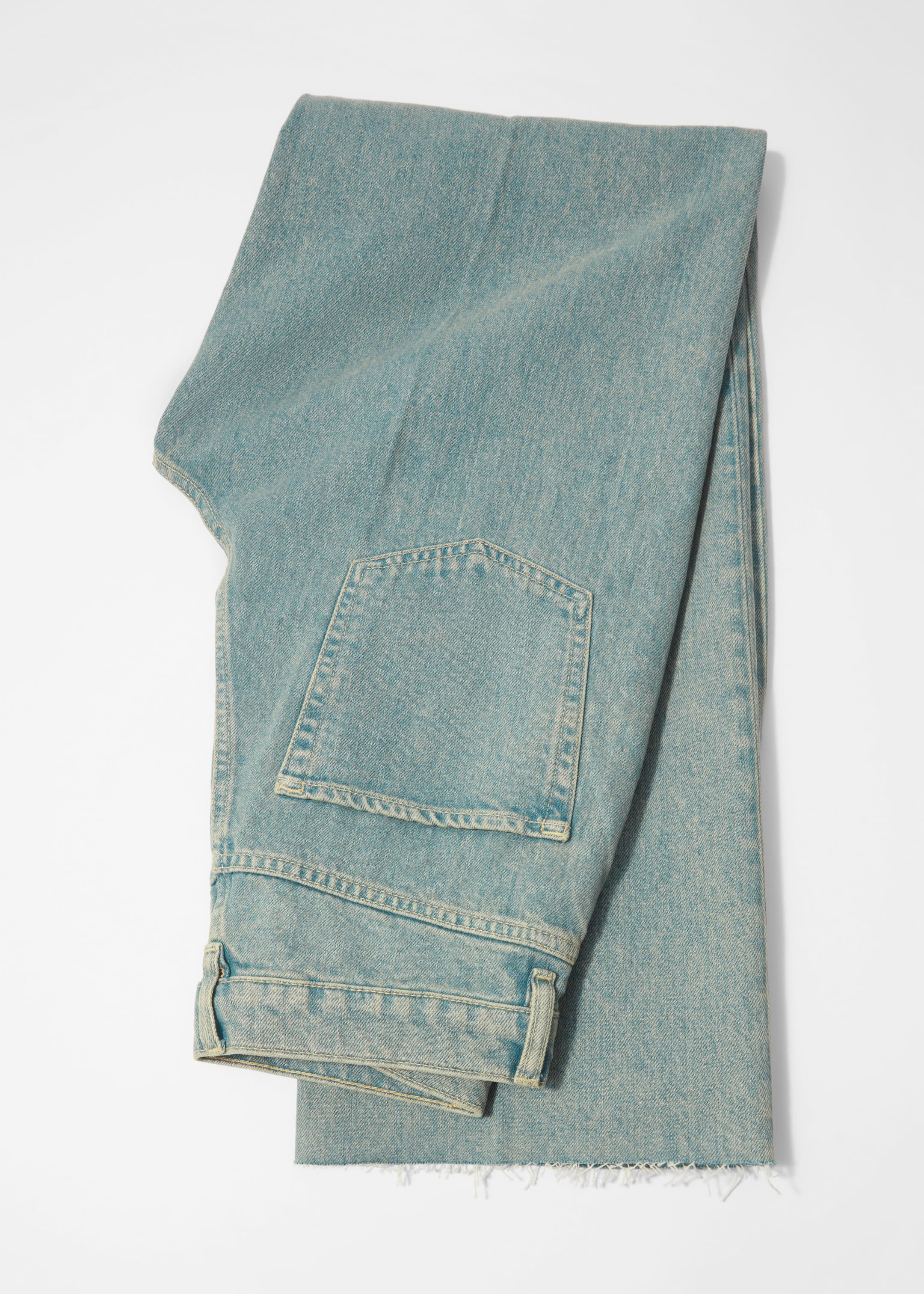 Grösseres Bild ansehen: Jeans mit hohem Bund und weitem Bein - Taubenblau - DAMEN | H&M CH 1