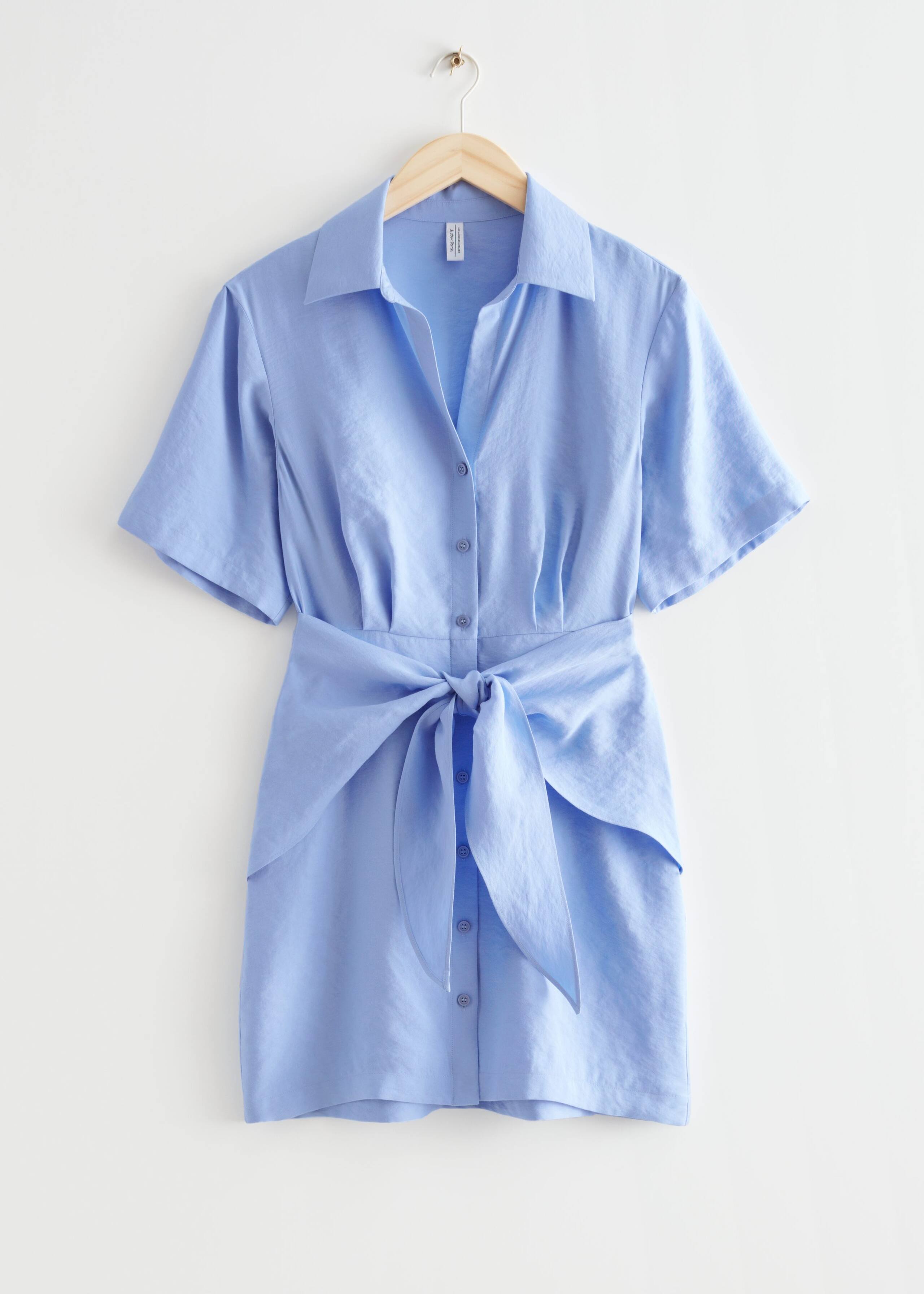 Shirt Mini Dress - Black - Still Life