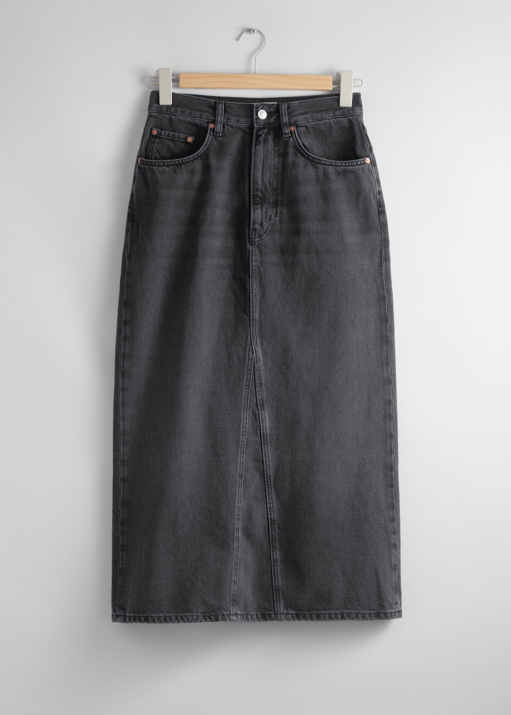 Gonna midi in denim