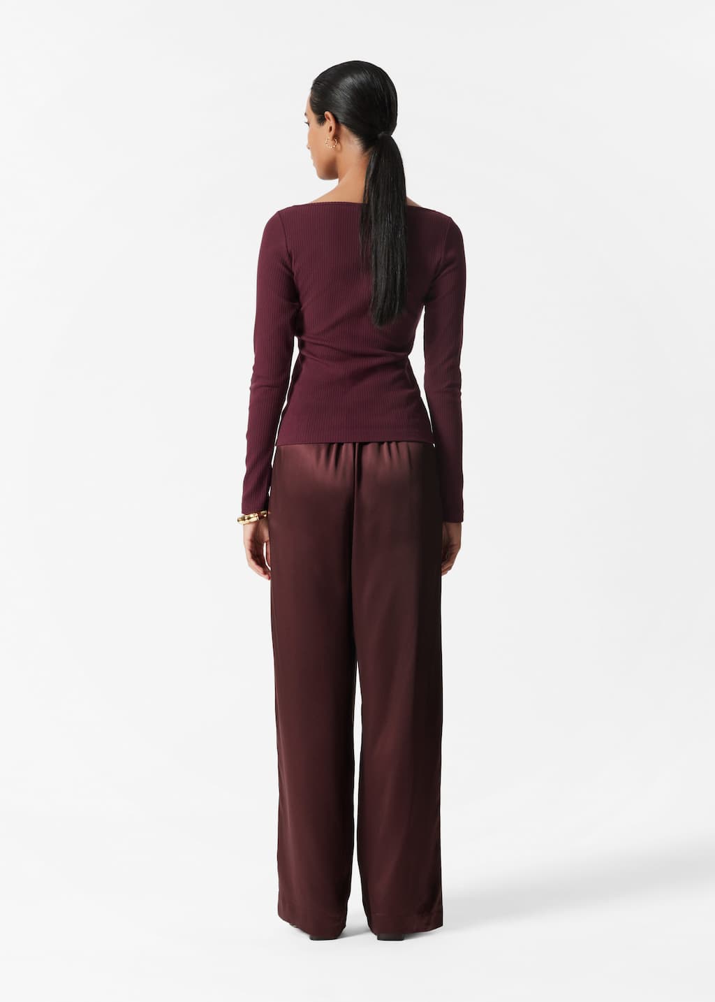 Image of Long-Sleeve Keyhole Top