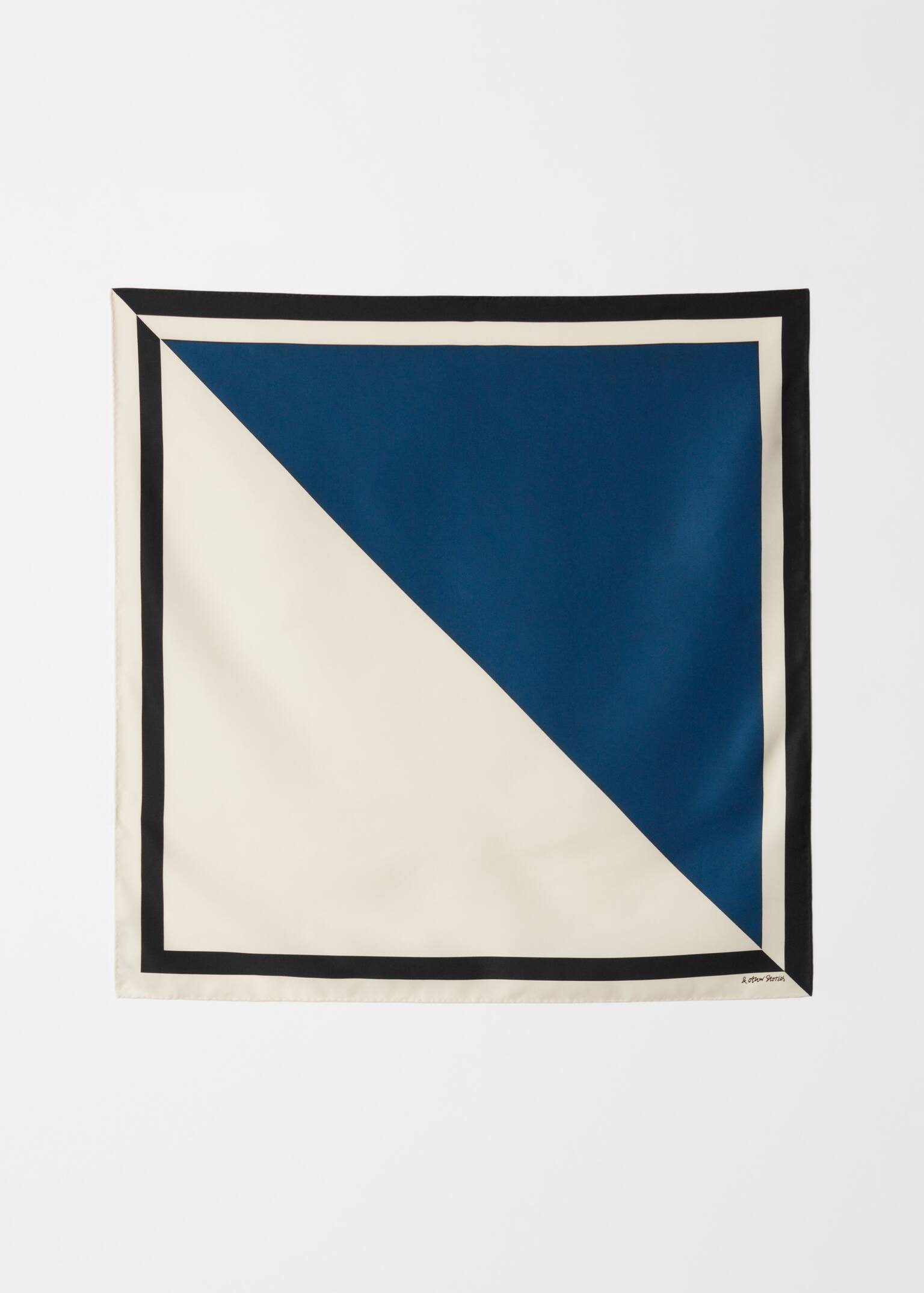 Dvoubarevná šála - Tmavě modrá