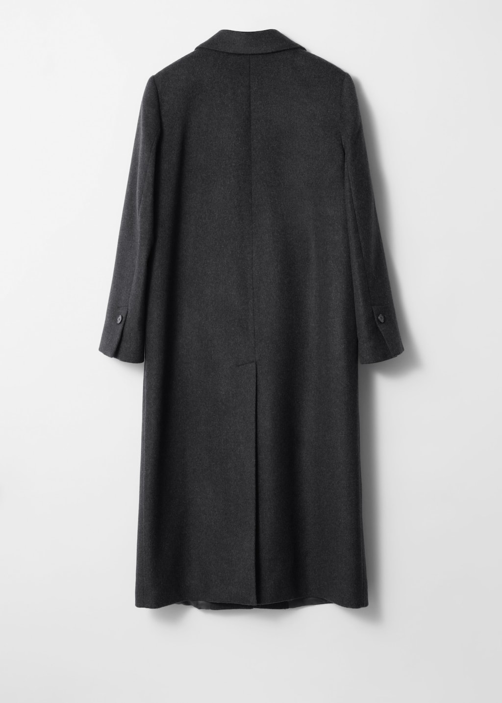 Single-Breasted Wool Maxi Coat