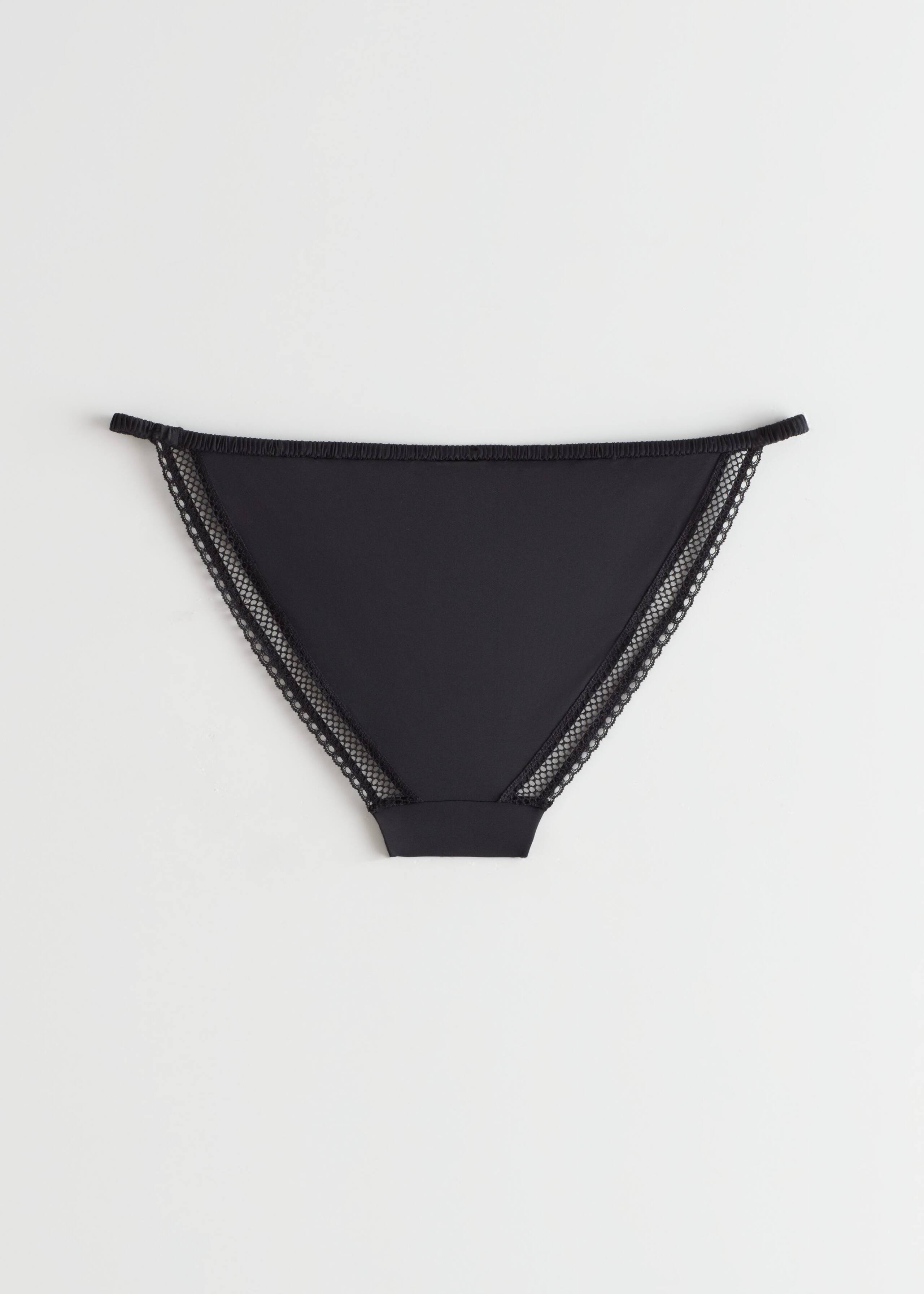 Lace Mini Briefs - Black - Bodegón