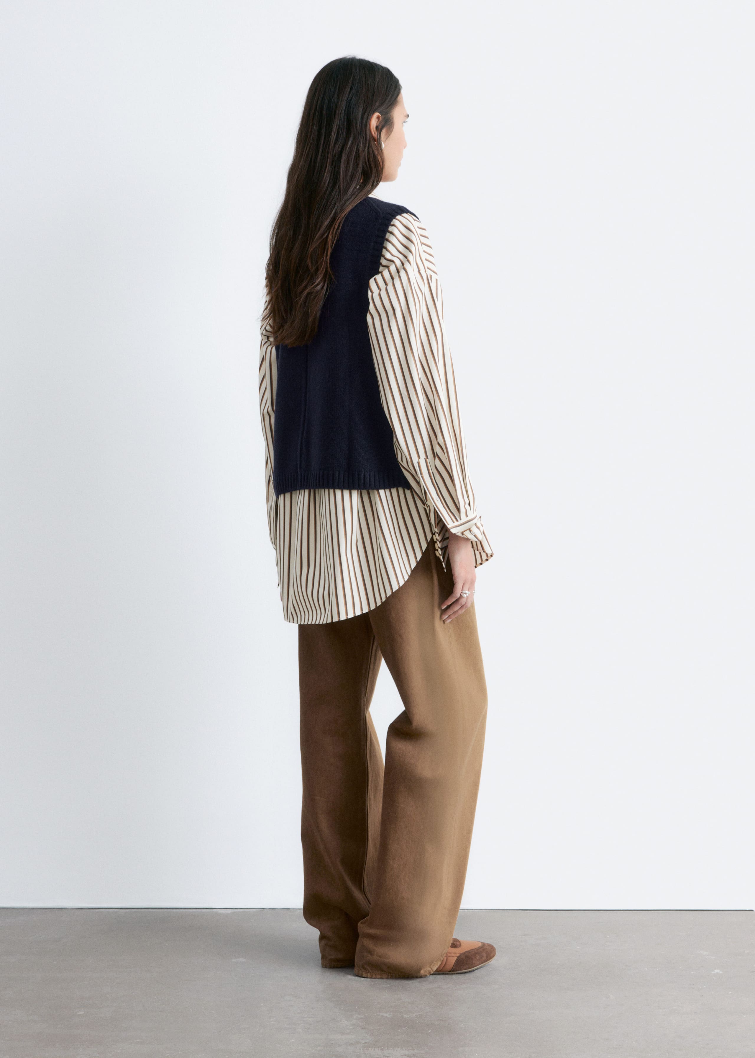 Strickpullunder - Graubraun - Lookbook