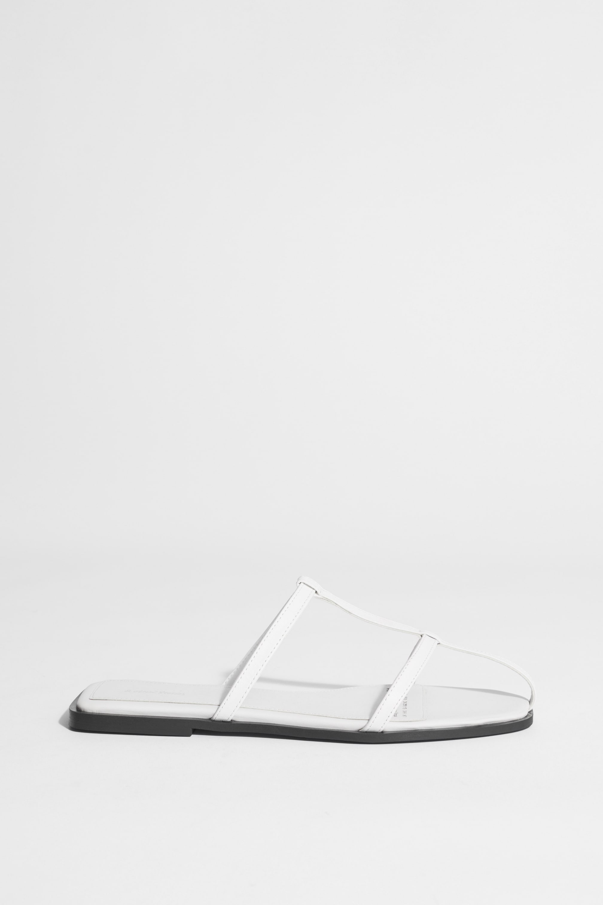 Grösseres Bild ansehen: Sandalen mit Lederriemen - Elfenbein - DAMEN | H&M CH 1