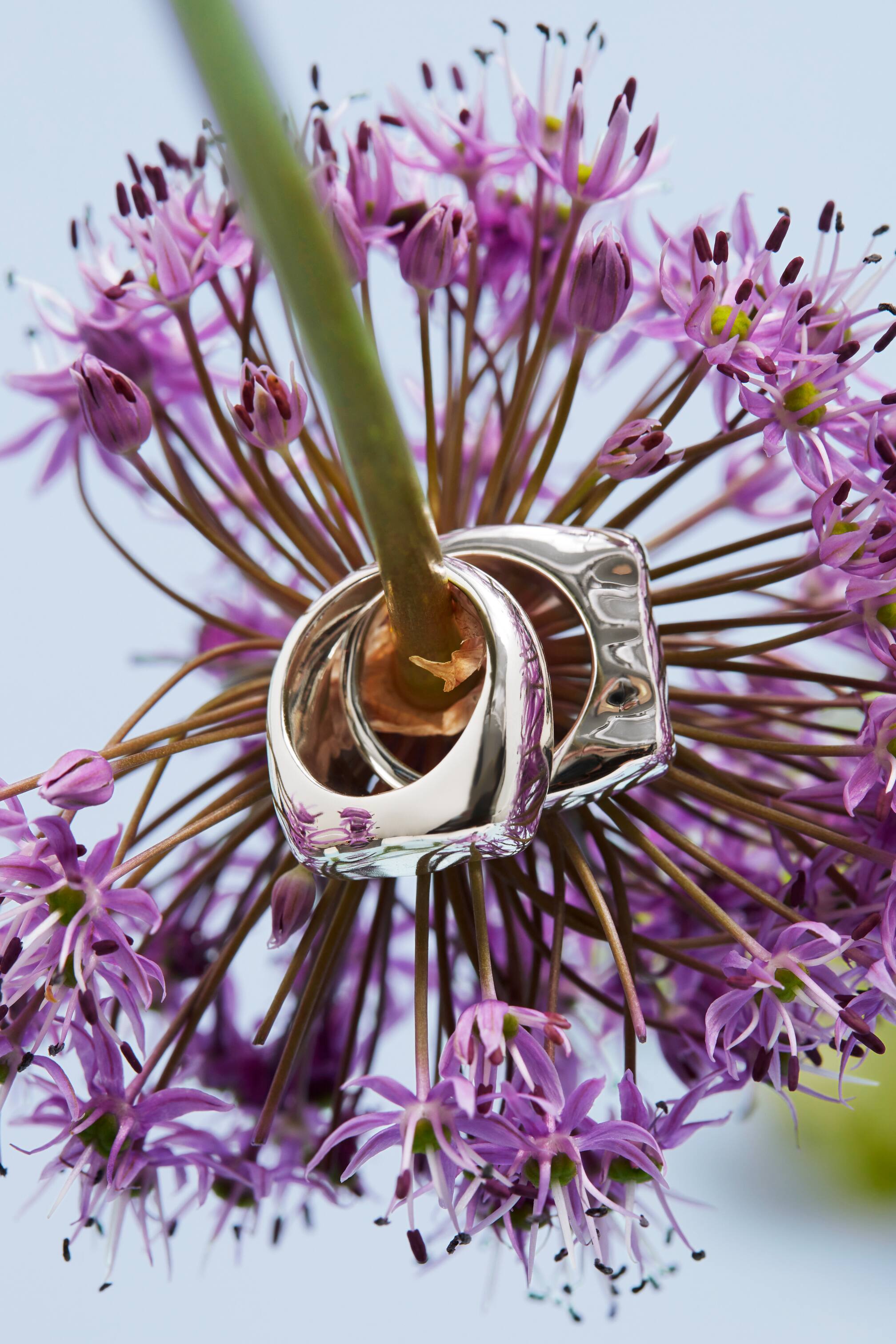 Näytä suurempi kuva: Taottu sormussetti - Hopea - NAISET | H&M FI 1