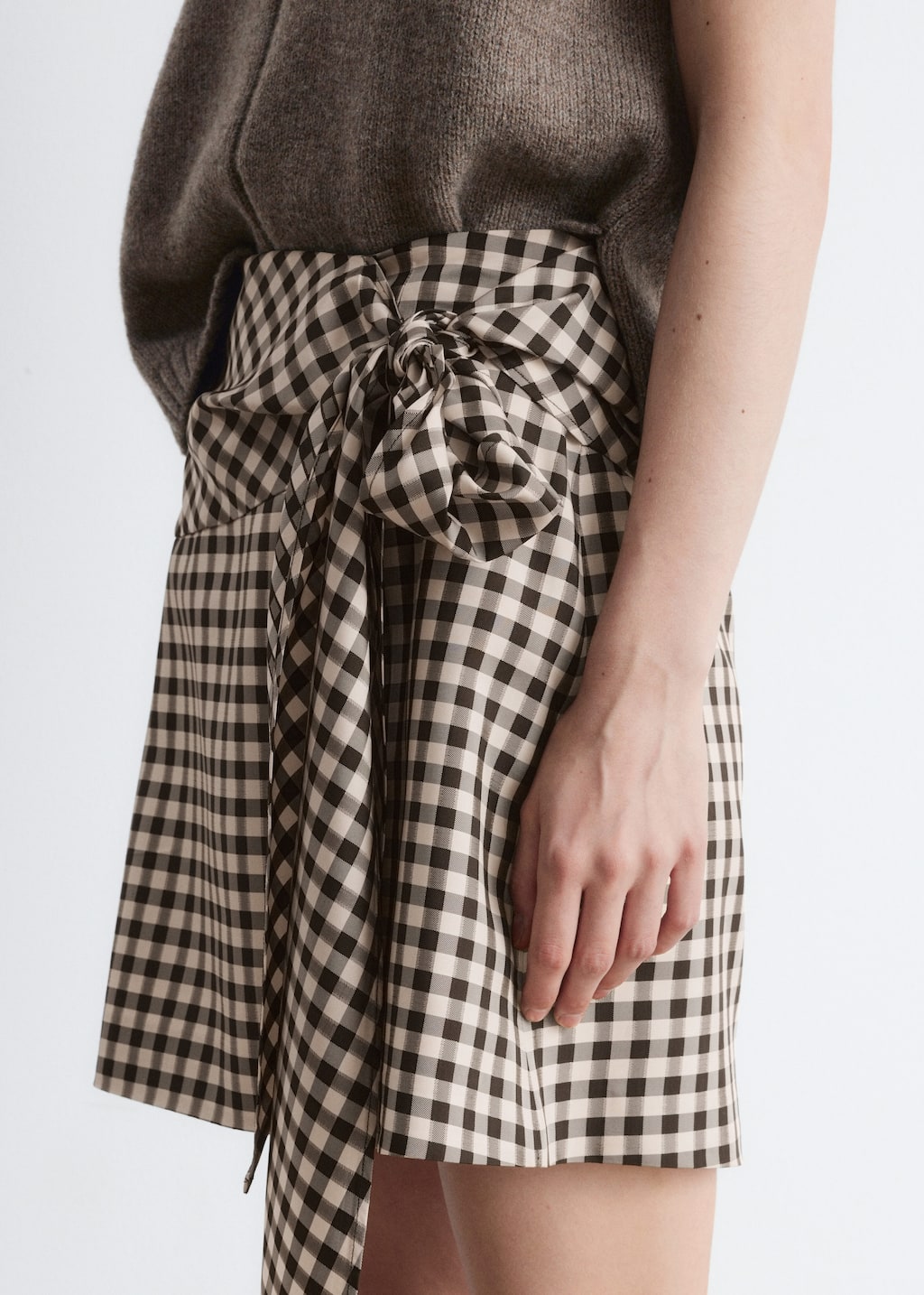 Image of Checkered Mini Skirt