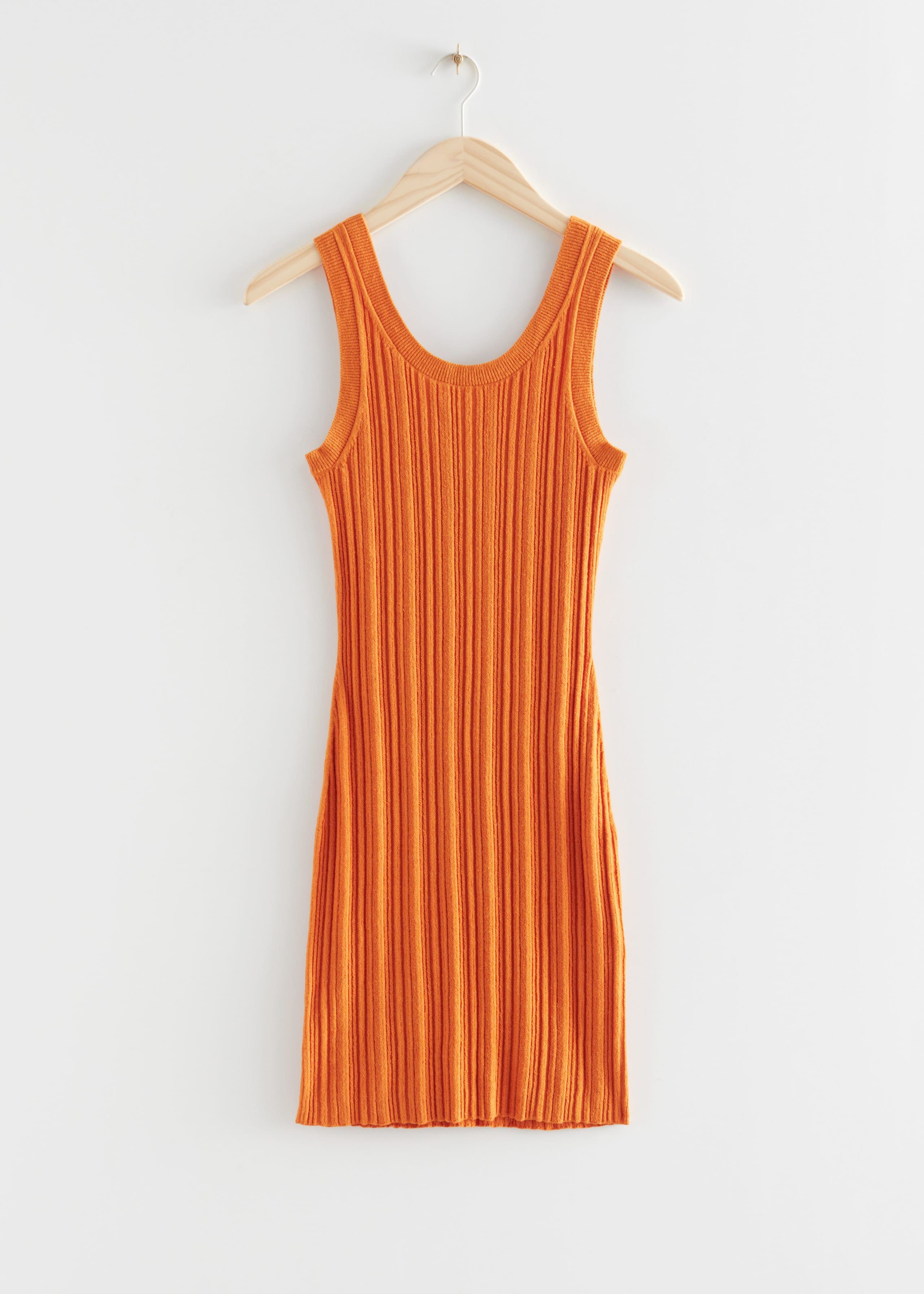 Ribbed Tank Midi Knitted Dress - Turquoise - Still Life