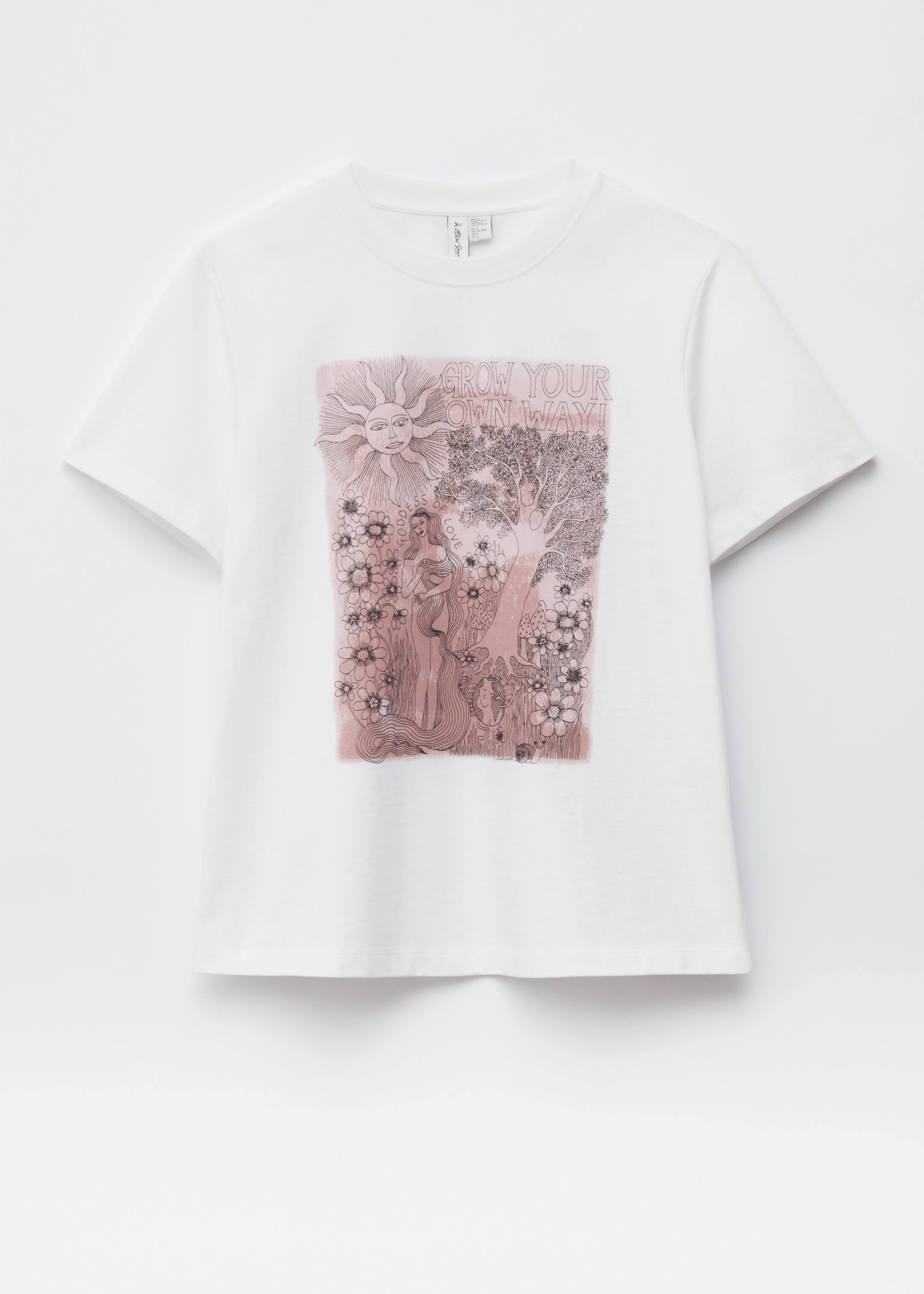 Nagyobb kép megtekintése: Pamut póló - Fehér minta - NŐI | H&M HU 6