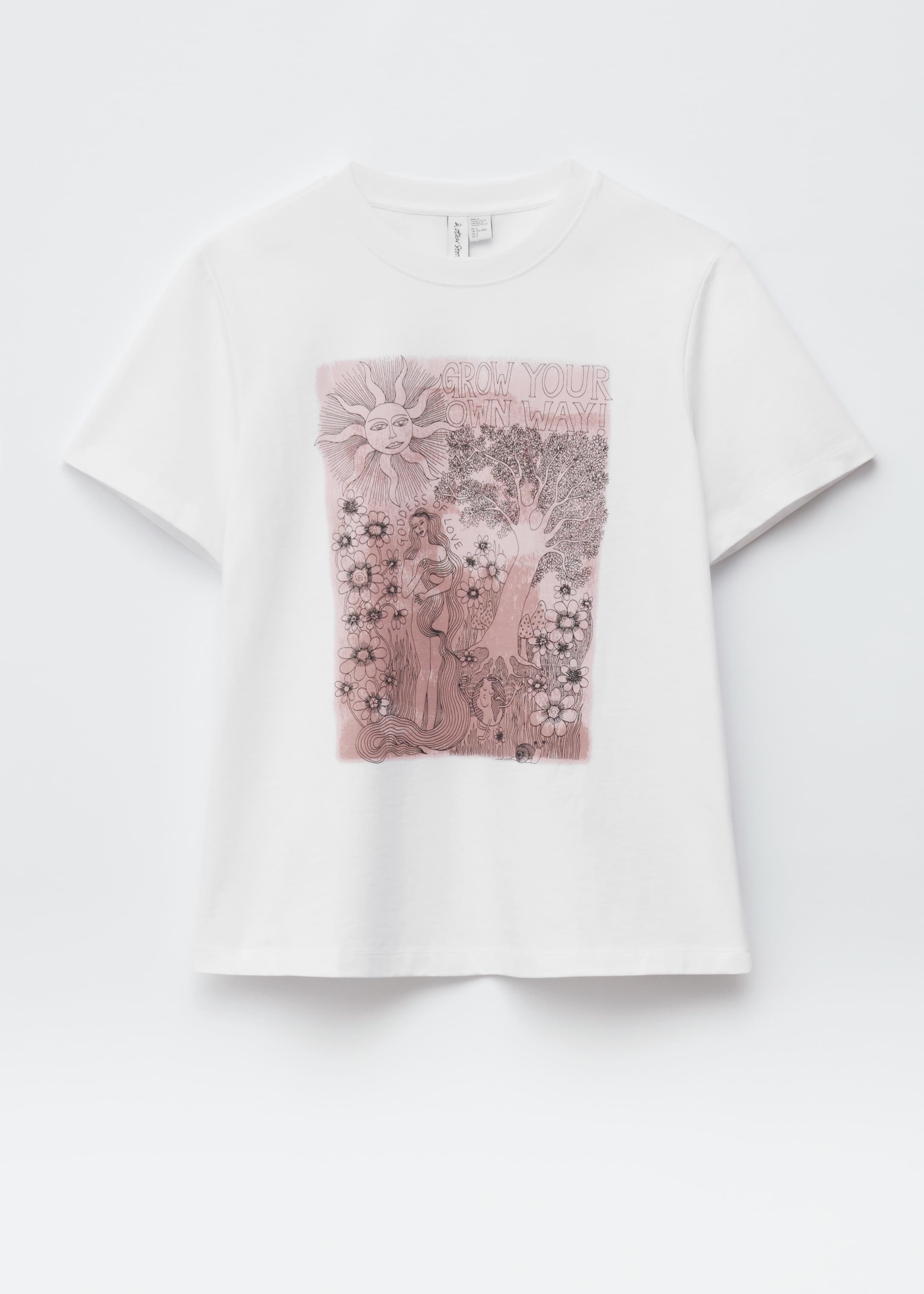 Zobacz większy obraz: Bawełniany T-shirt - Biały nadruk - ONA | H&M PL 6